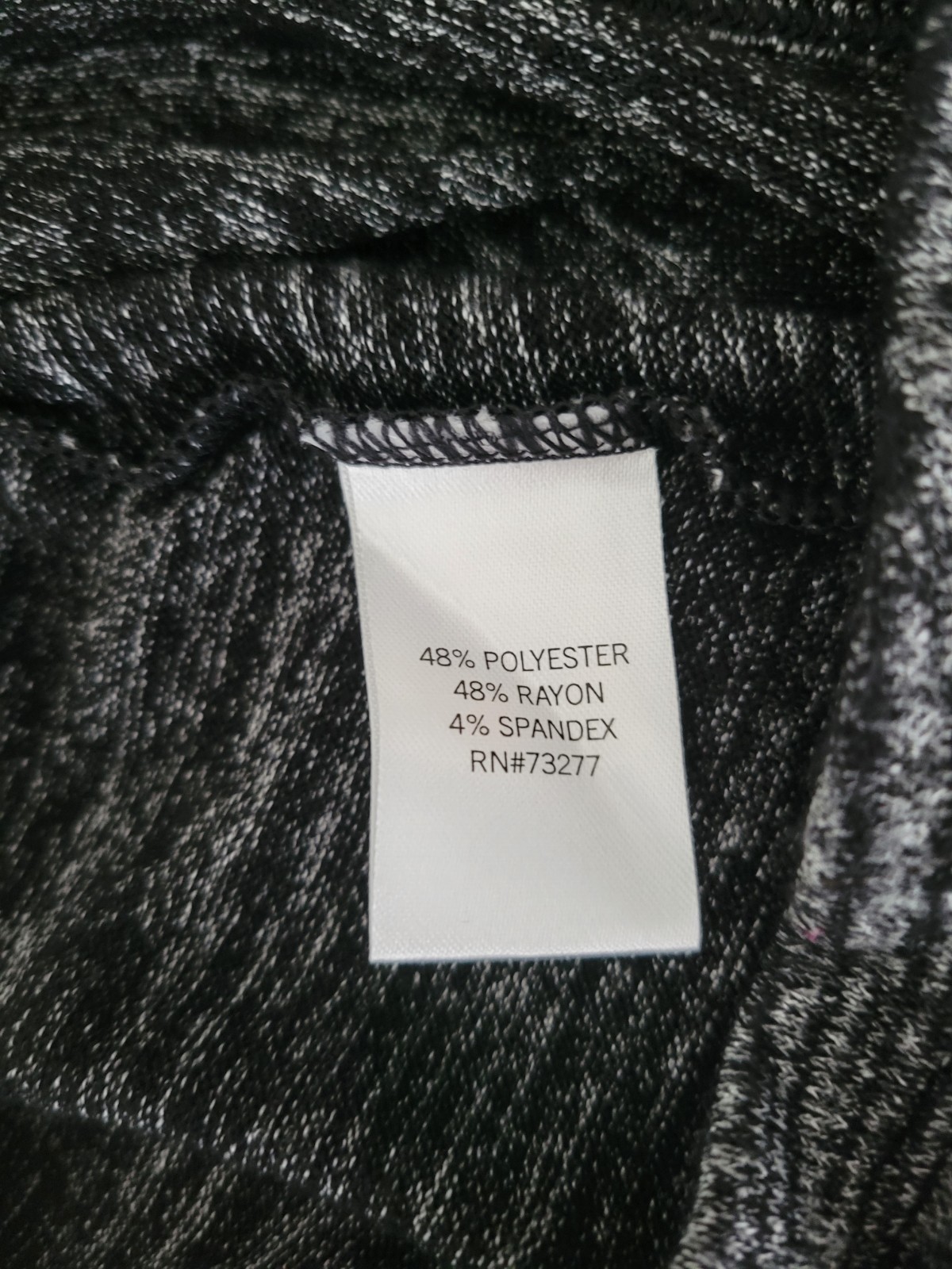 APT. 9 Modern Essentials Women’s Medium Gray Space Dye V-Neck 3/4 Sleeve Stretch