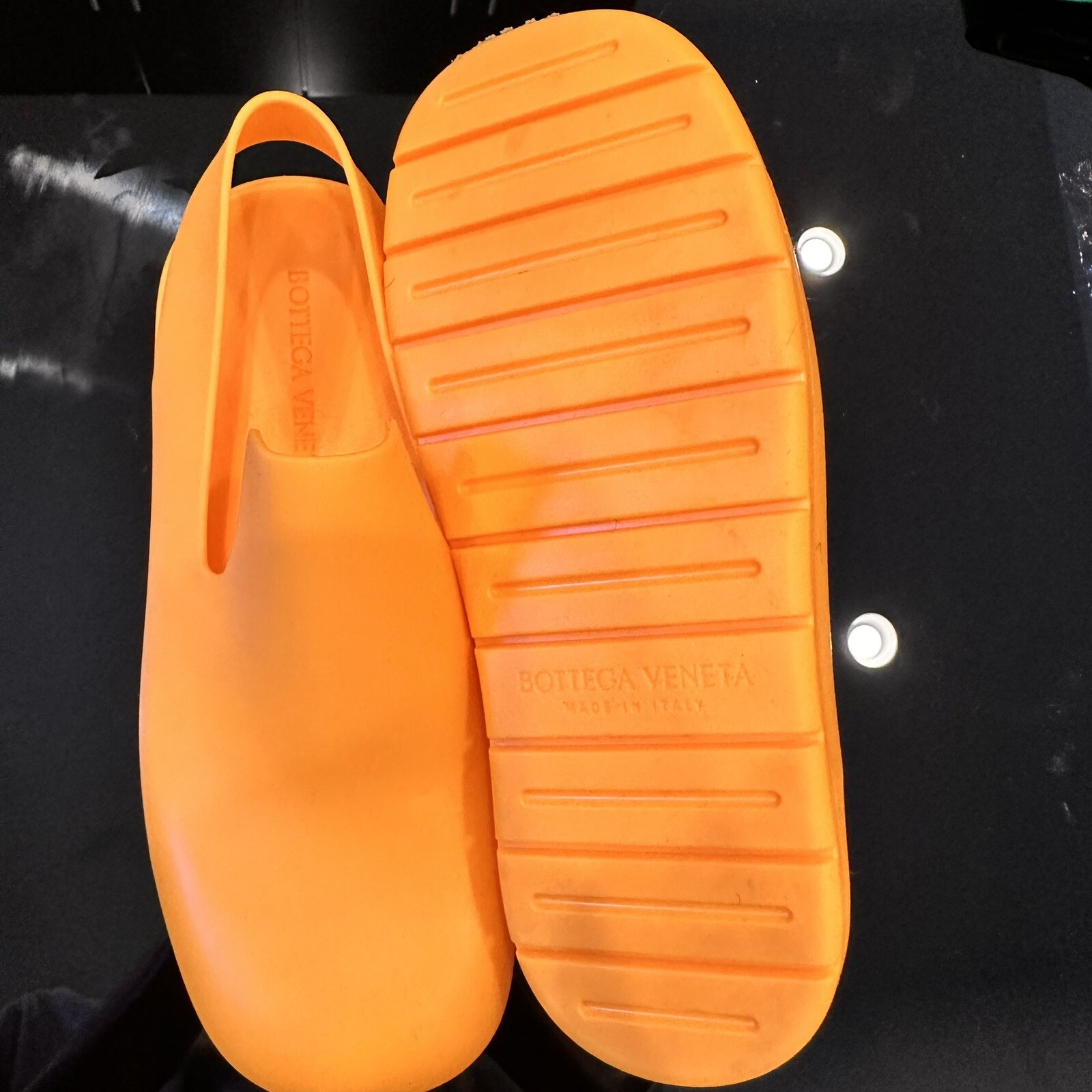 Bottega Veneta Puddle Sandals In Orange