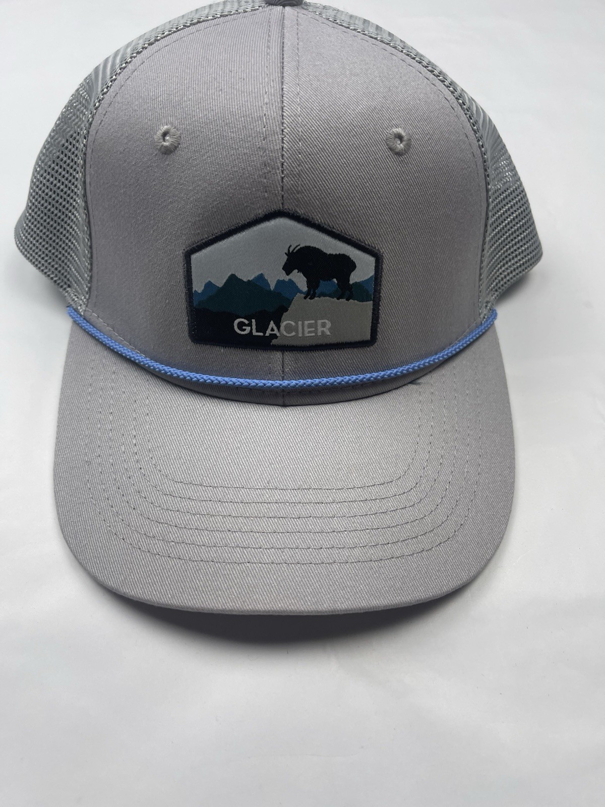 Locale Glacier Gray Trucker Hat Snapback Adjustable Mesh Back One Size