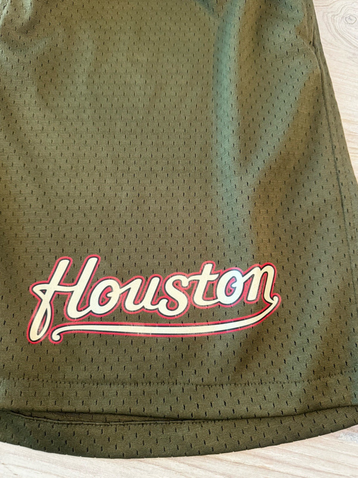 Green Houston Astros Mesh Shorts 90s Logo MLB Genuine Merchandise