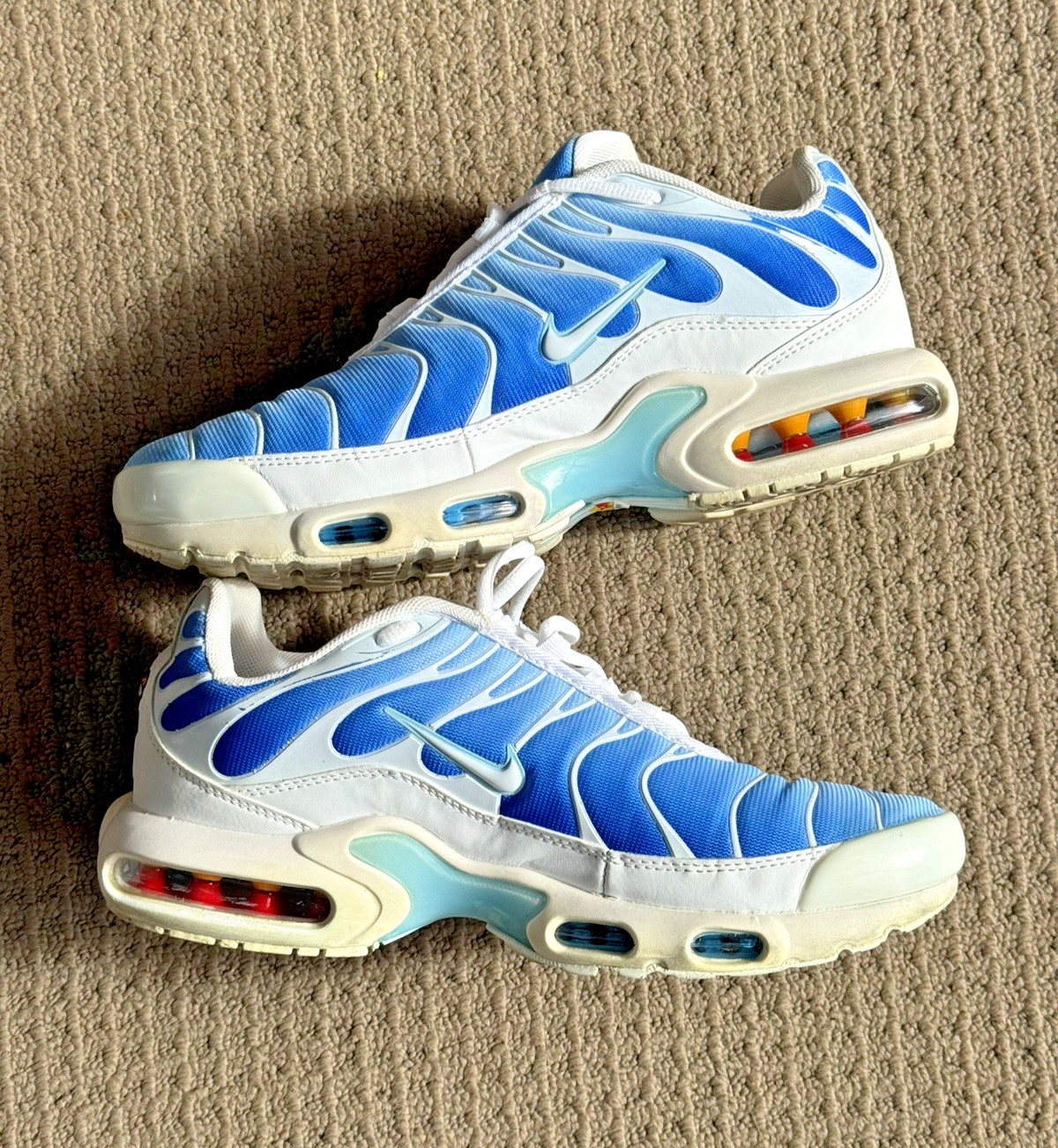 Nike Air Max Plus TN Battle Blue Sky Blue Mens Size 9.5 UK8.5 (852630-411)