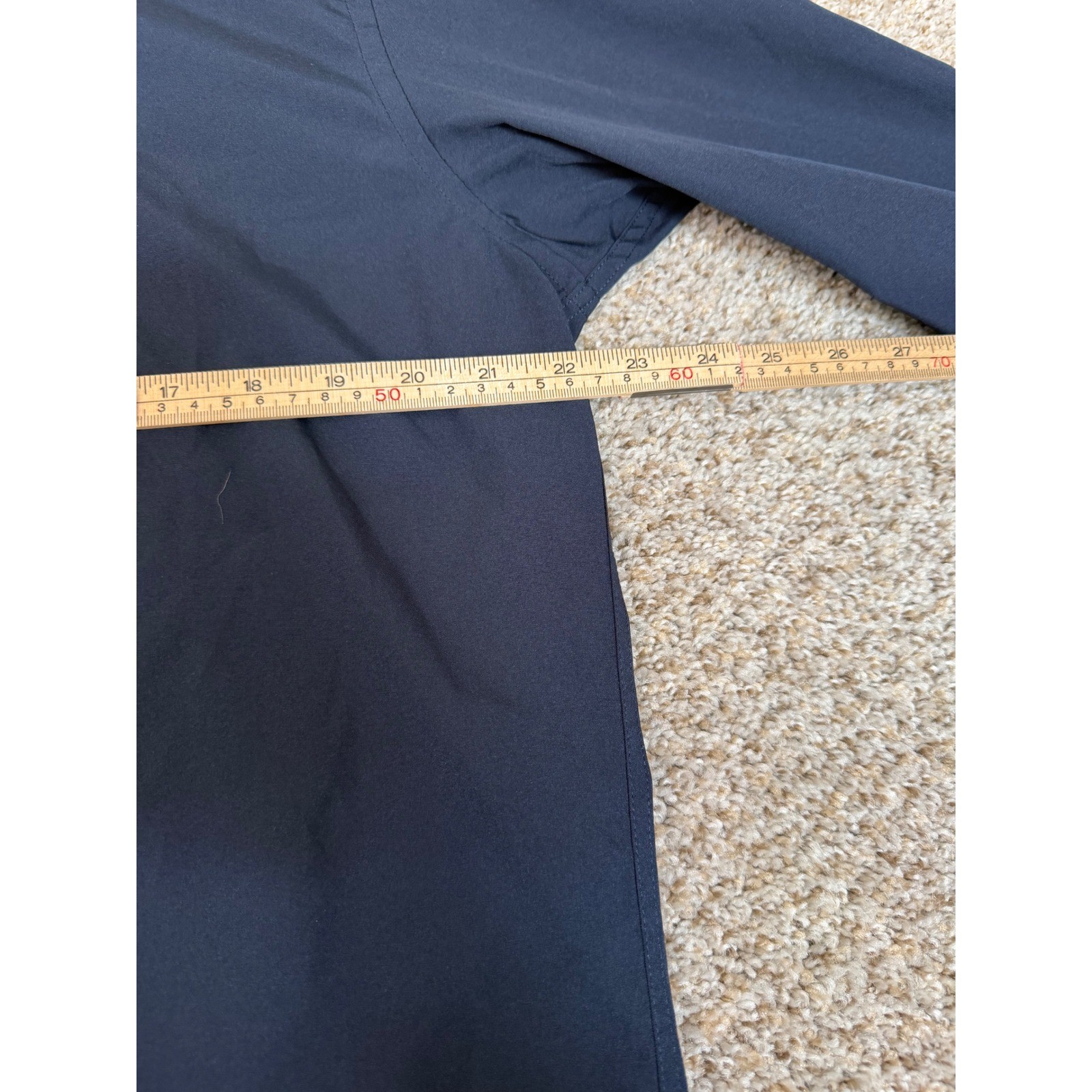 Nautica Mens Slim Fit Button Down Shirt Navy Blue Long Sleeve Stretch XL