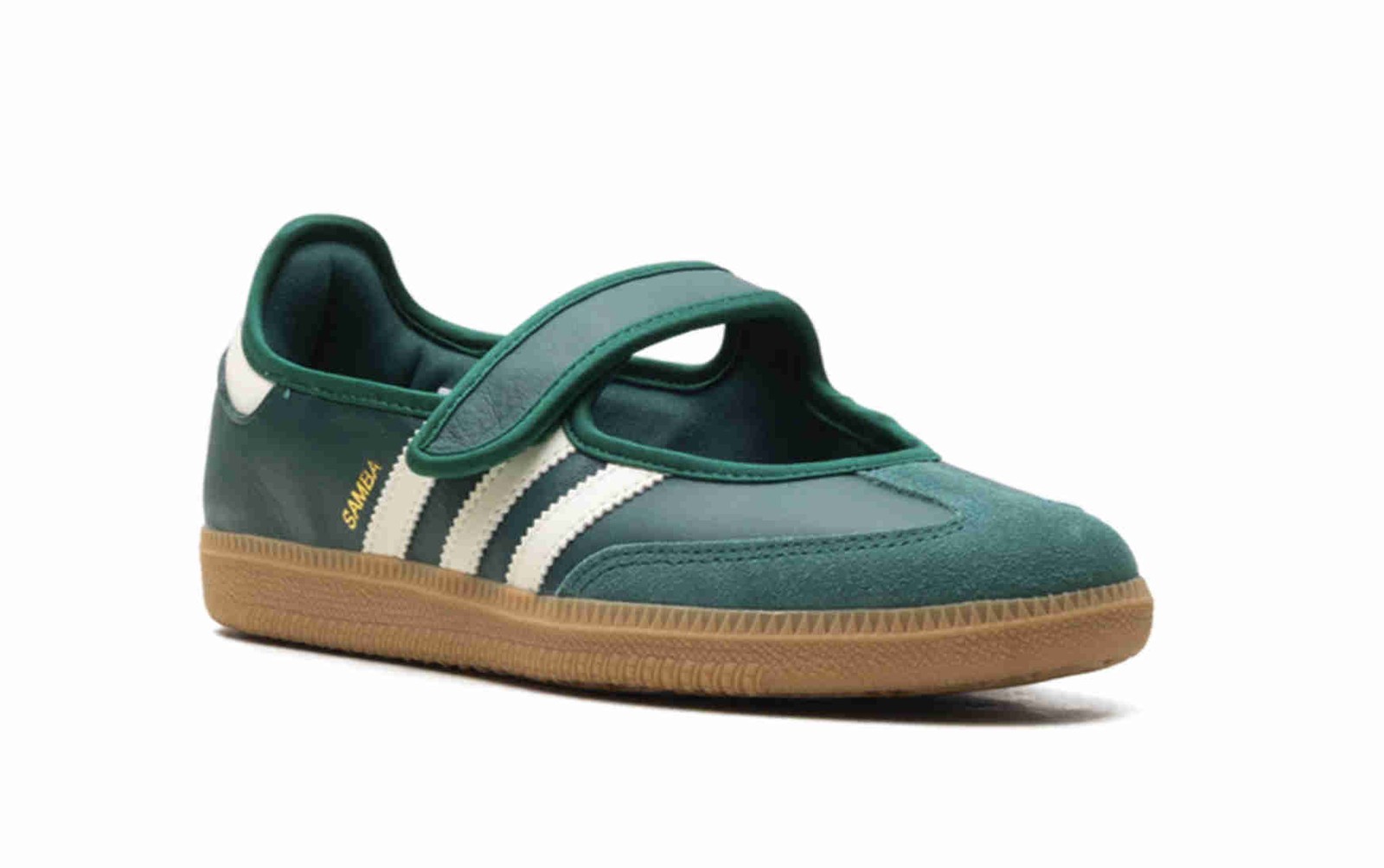 adidas Womens Samba Jane Collegiate Green Gum JR7340 Ship Now