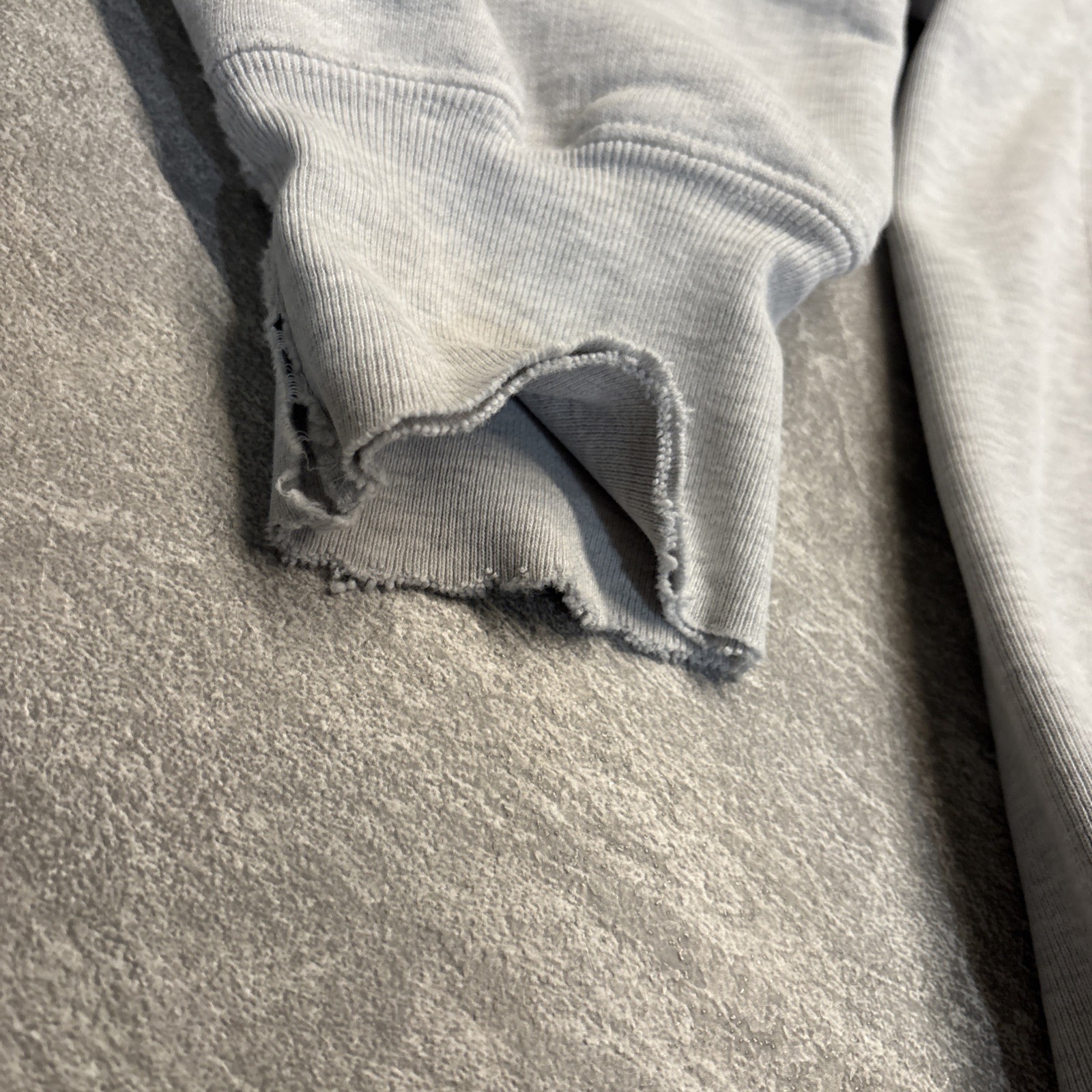 Vintage Champion University at Albany Reverse Weave Hoodie Large Distressed