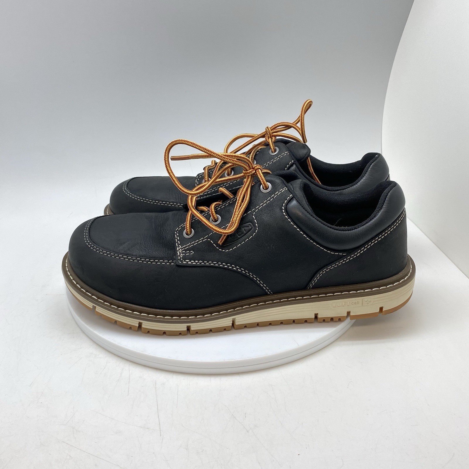 KEEN Utility San Jose Oxford Mens 10.5 D Black Leather Alloy Toe Workwear Shoes