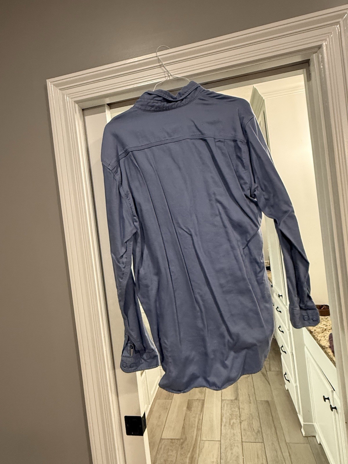 Carhartt FR Cat 2 NFPA 2112 Lightweight Blue Long Sleeve Shirt Men’s Large Reg