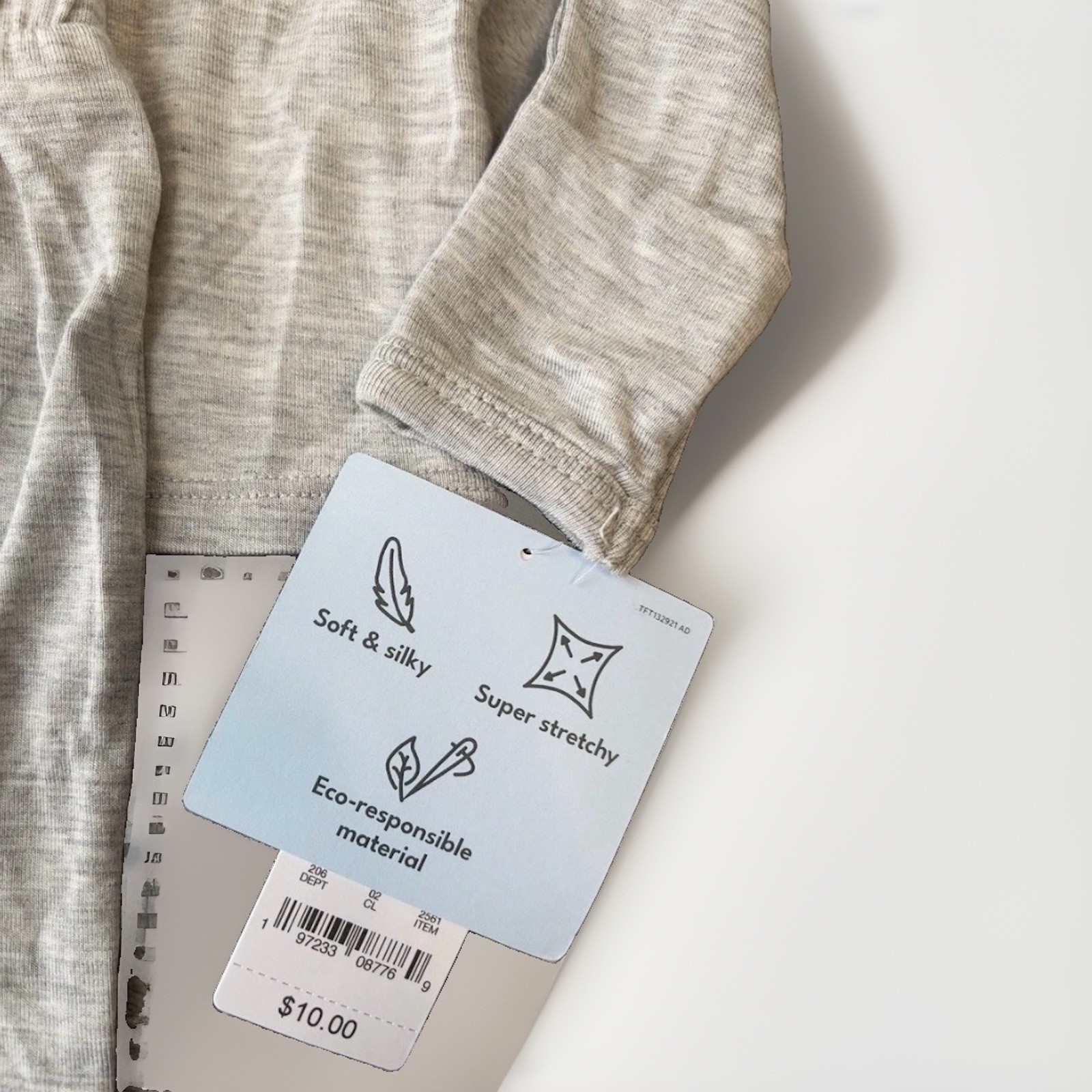 Carter’s Comfy Soft – Gray 2 Piece Set Size 3 Months Pants & Shirt W/ Hand Mitts