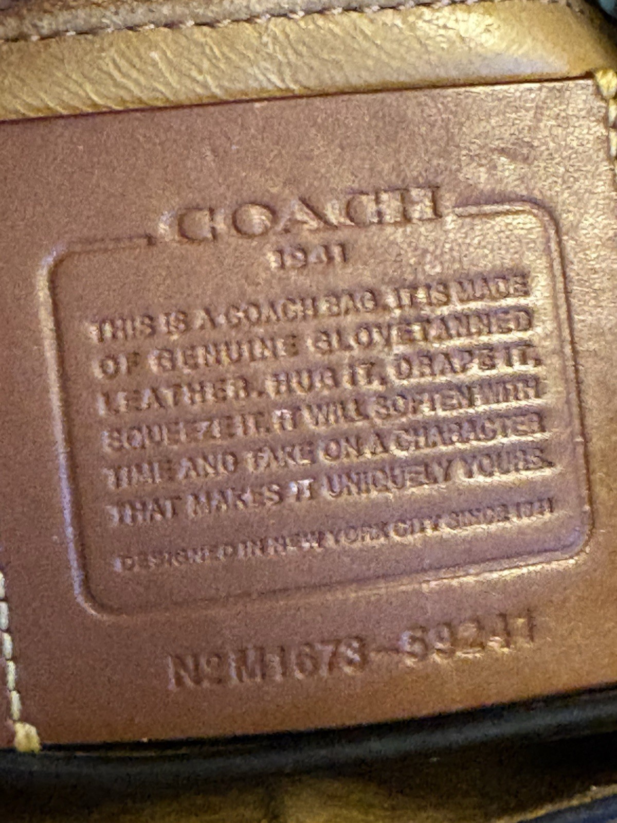 Coach 1941 Iconic Turn Lock Saddle Crossbody Chain & Leather Braided Strap 59241