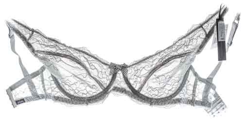 New Claudette Bardot Unlined Plunge Bra Color Concrete Gray Women’s Intimate Bra