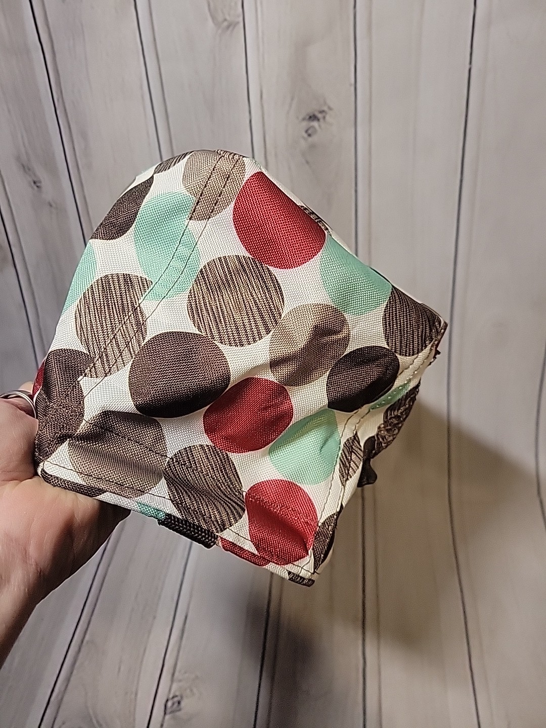 Thirty One 31 Small Tote Organizer Polka Dots 6×6 inches