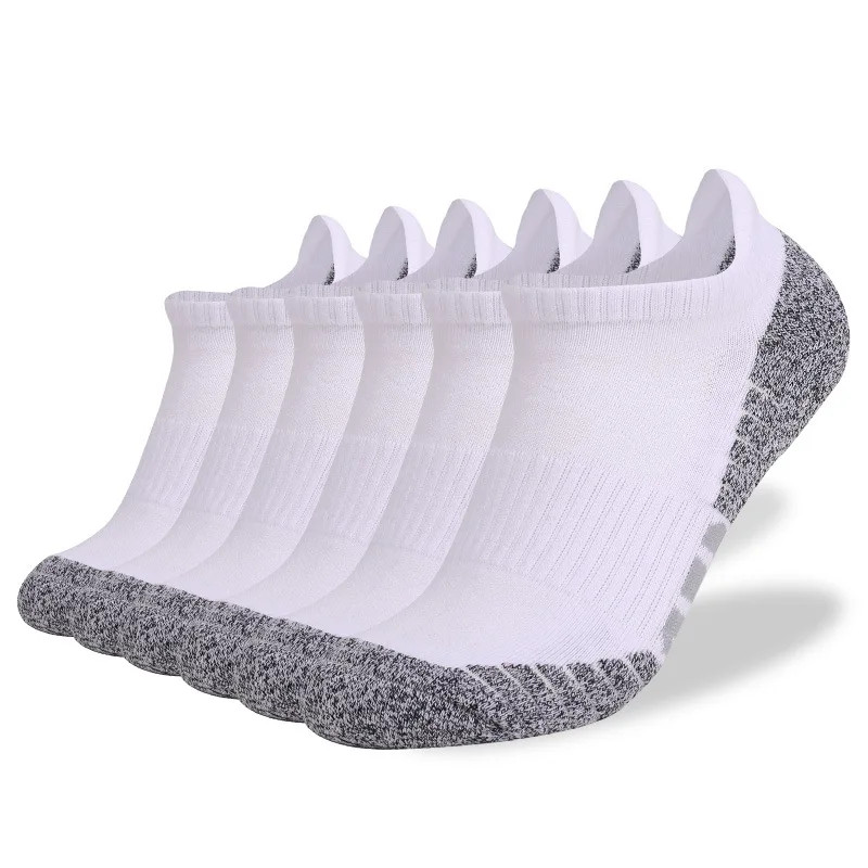 5 Pairs Plus Size Soft Towel Sole Men’s Running Socks Thick Wear-Resistant Outdo