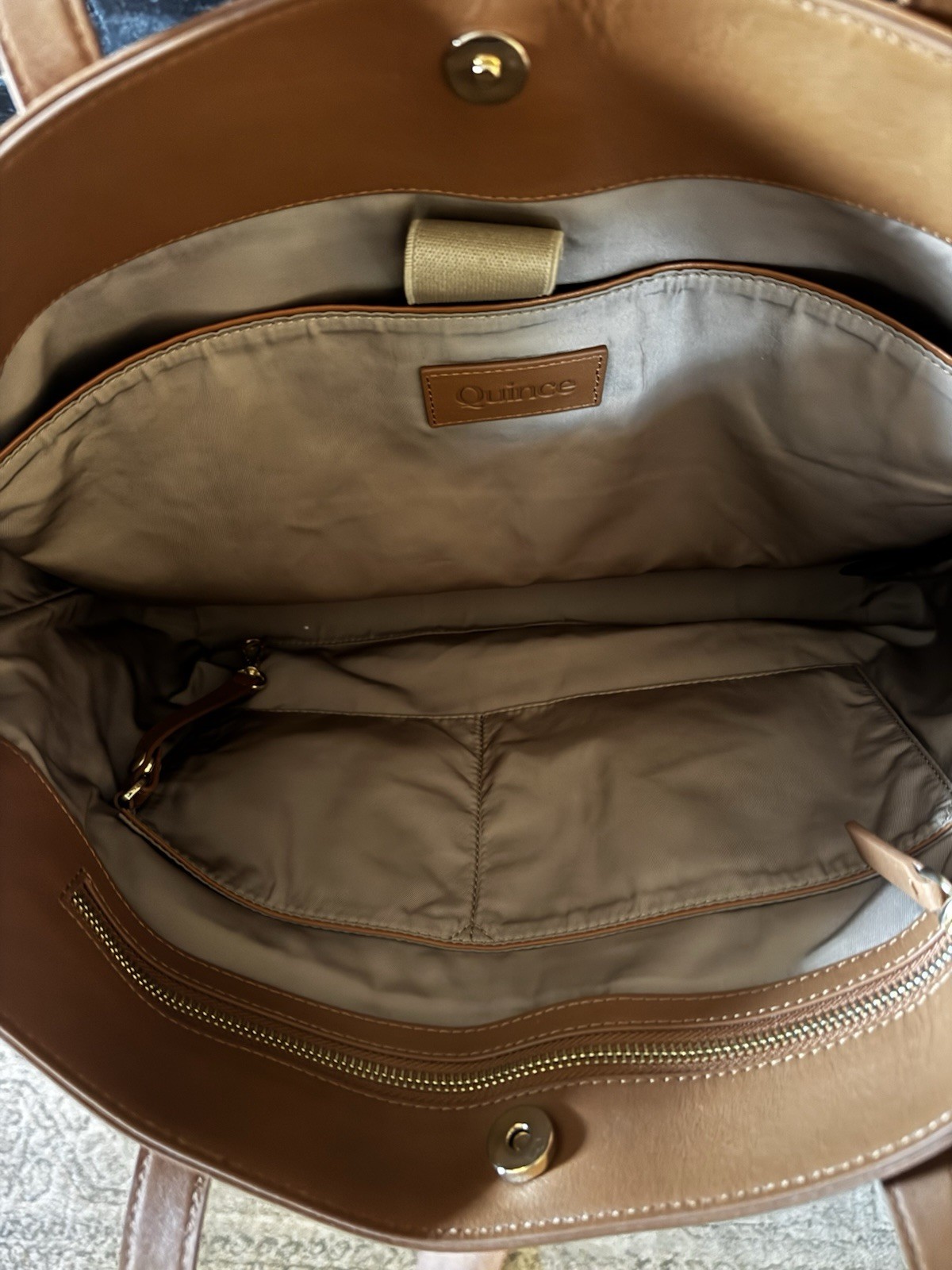 Quince Italian Leather Tote