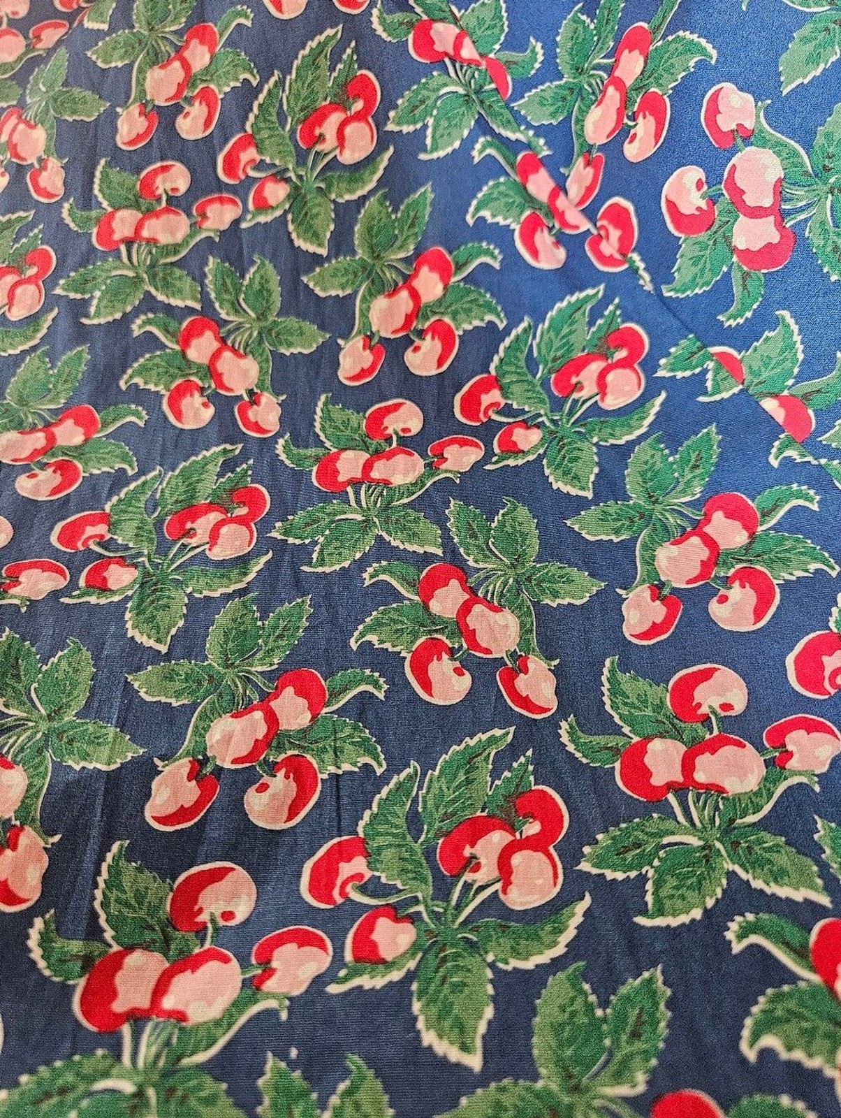 Emmy Design Sweden The Goodness Gracious Cherry Print Dress Vintage Style US 12