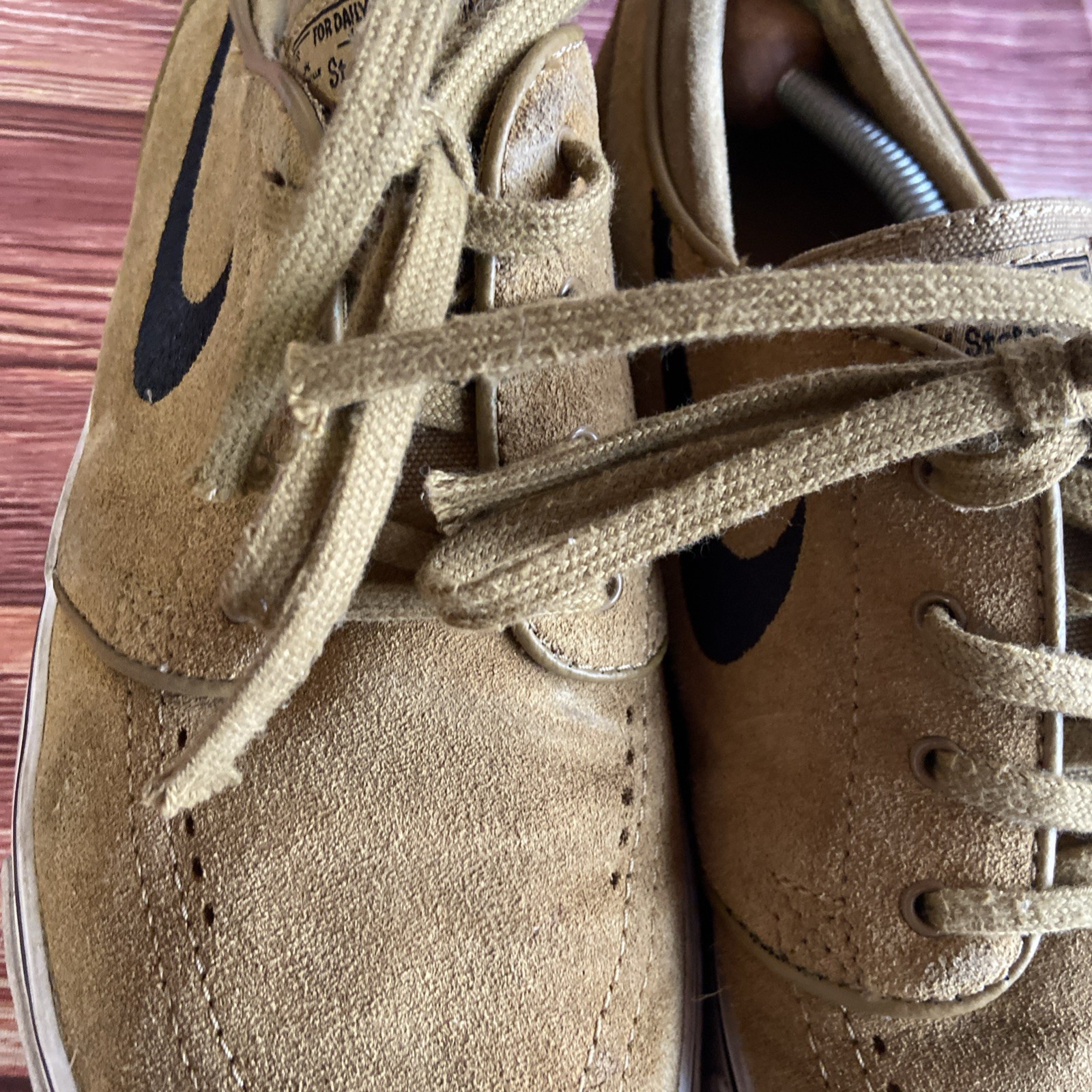 Nike SB Zoom Stefan Janoski Golden Brown Suede 2017 333824-215 Mens Size 12