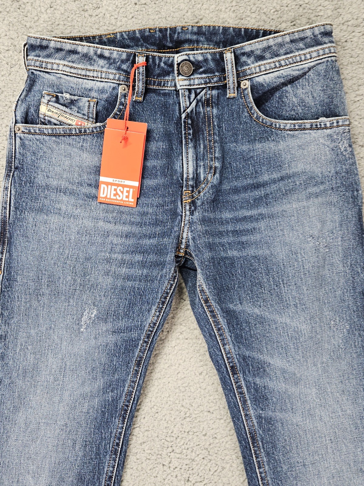 Diesel Thommer R Jeans Men’s 29×32 Slim Skinny Stretch Blue Denim NWT $250