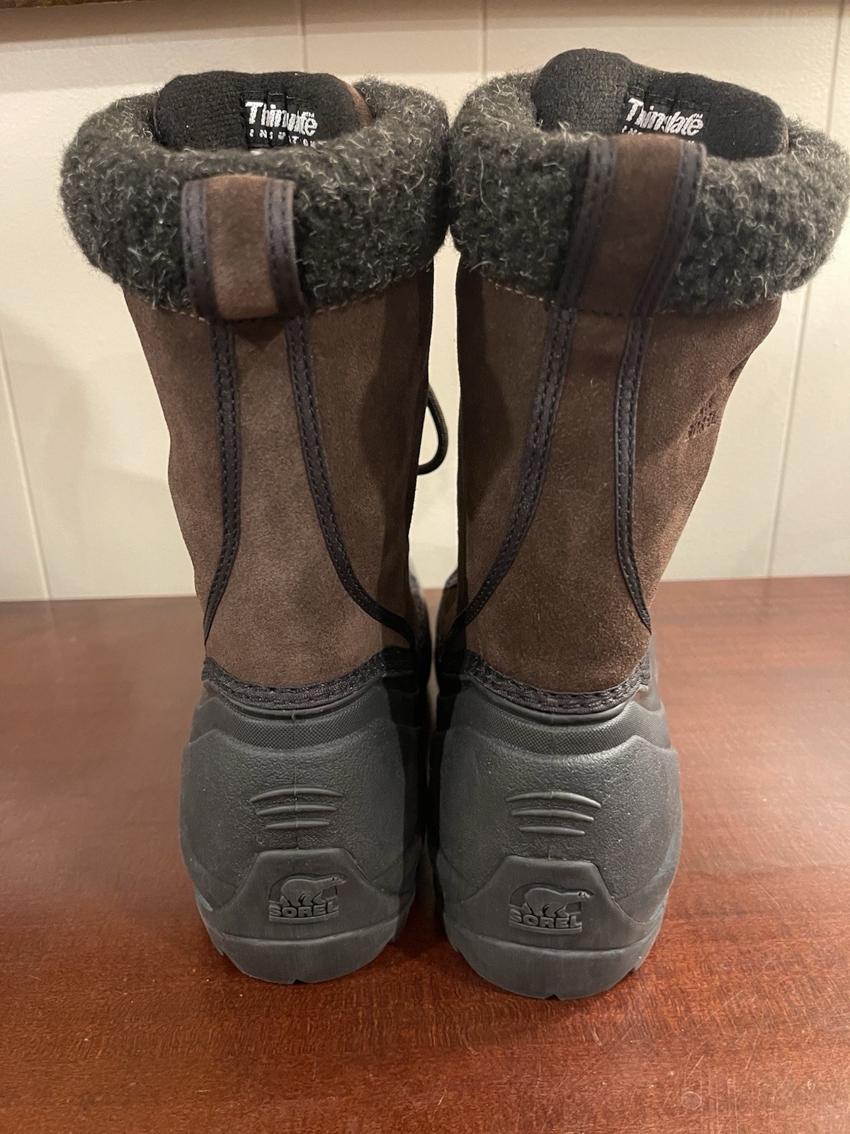 Sorel Thinsulate Women’s Size 9 Brown Suede Fleece Lining Snow Boots NL1579-248