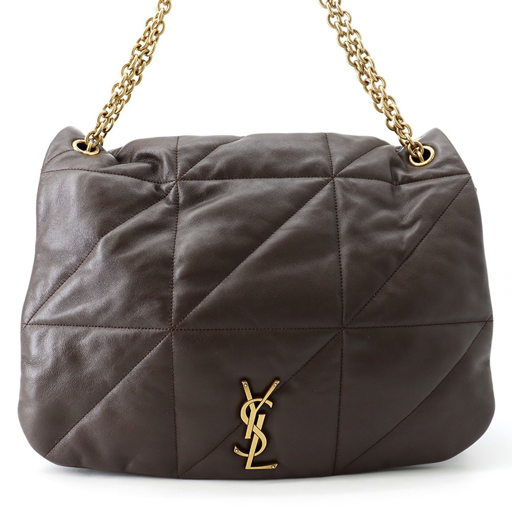 SAINT LAURENT PARIS Jamie 4.3 Chain Shoulder Bag Size Large Lambskin Dark sw…