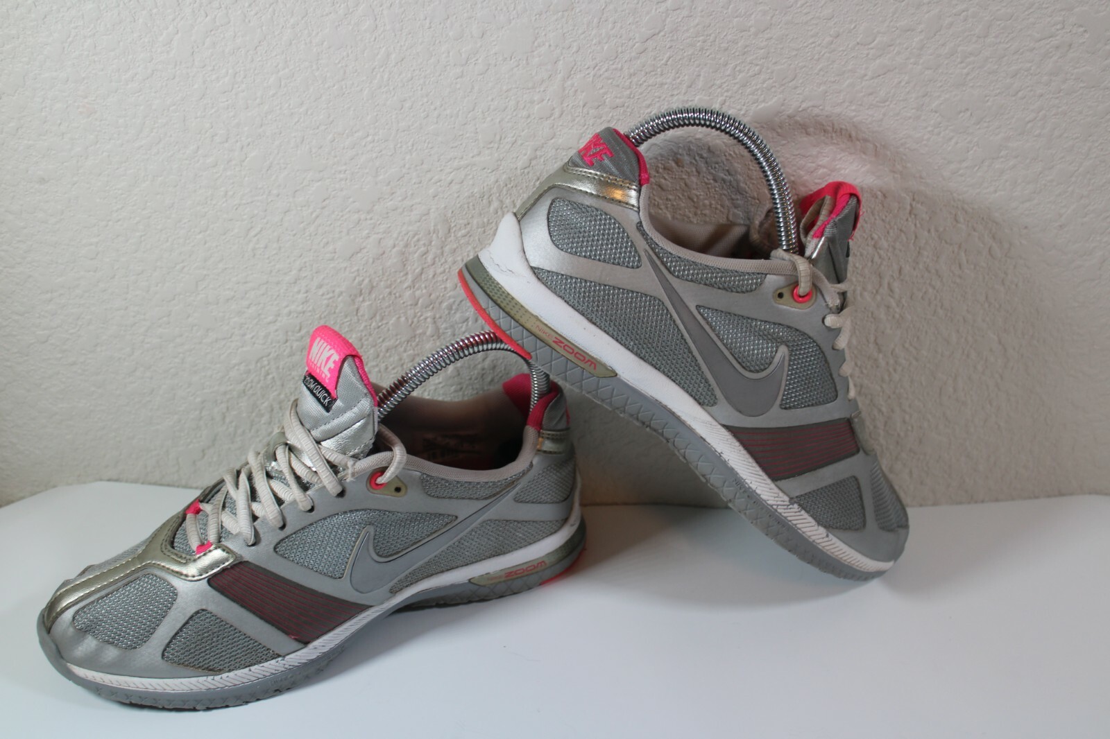 NIKE zoom quick Women’s grey mesh and synthetic trainers/Sneakers/Shoes Sz 6