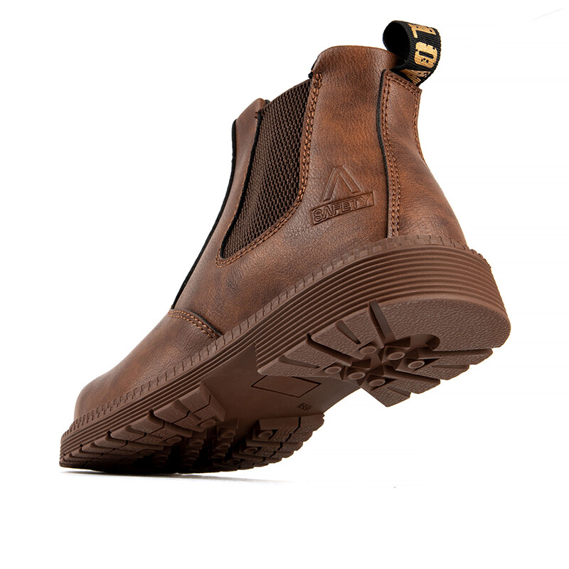 Waterproof Work Boots for Men Slip-on Steel Toe Safety Shoes Sneakers Anti-slip
