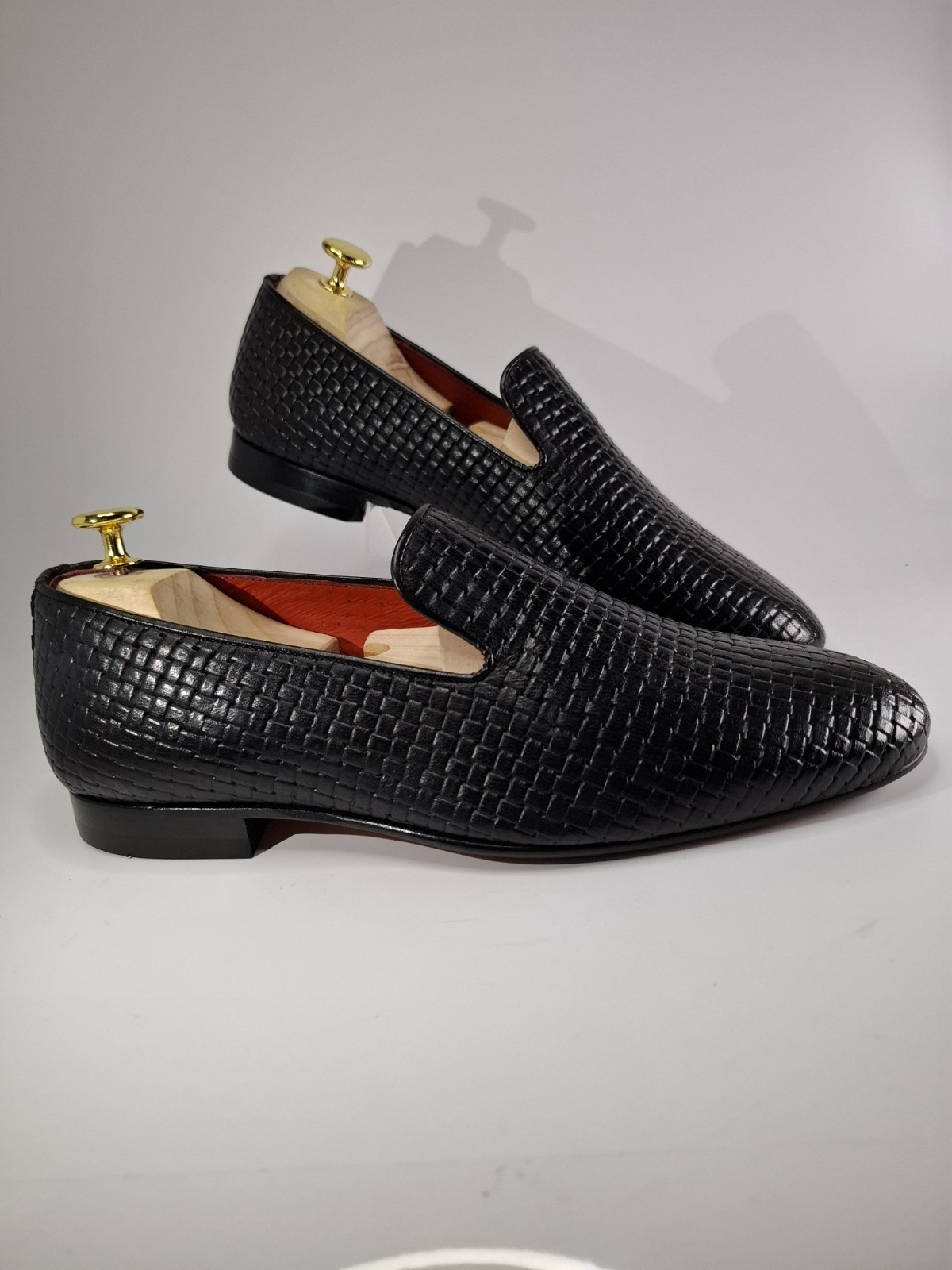 Pollini Black Leather Loafers -39/40/41/42/43/44/45/46 New – Made in Italy