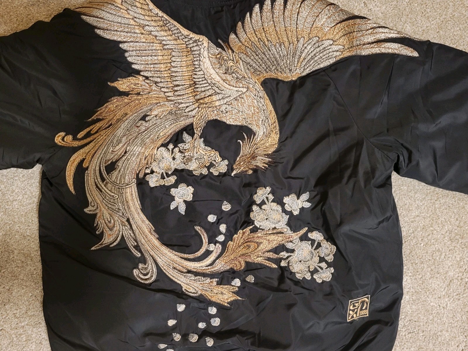 Gxp1999 Embroidered Pheonix Bomber Jacket