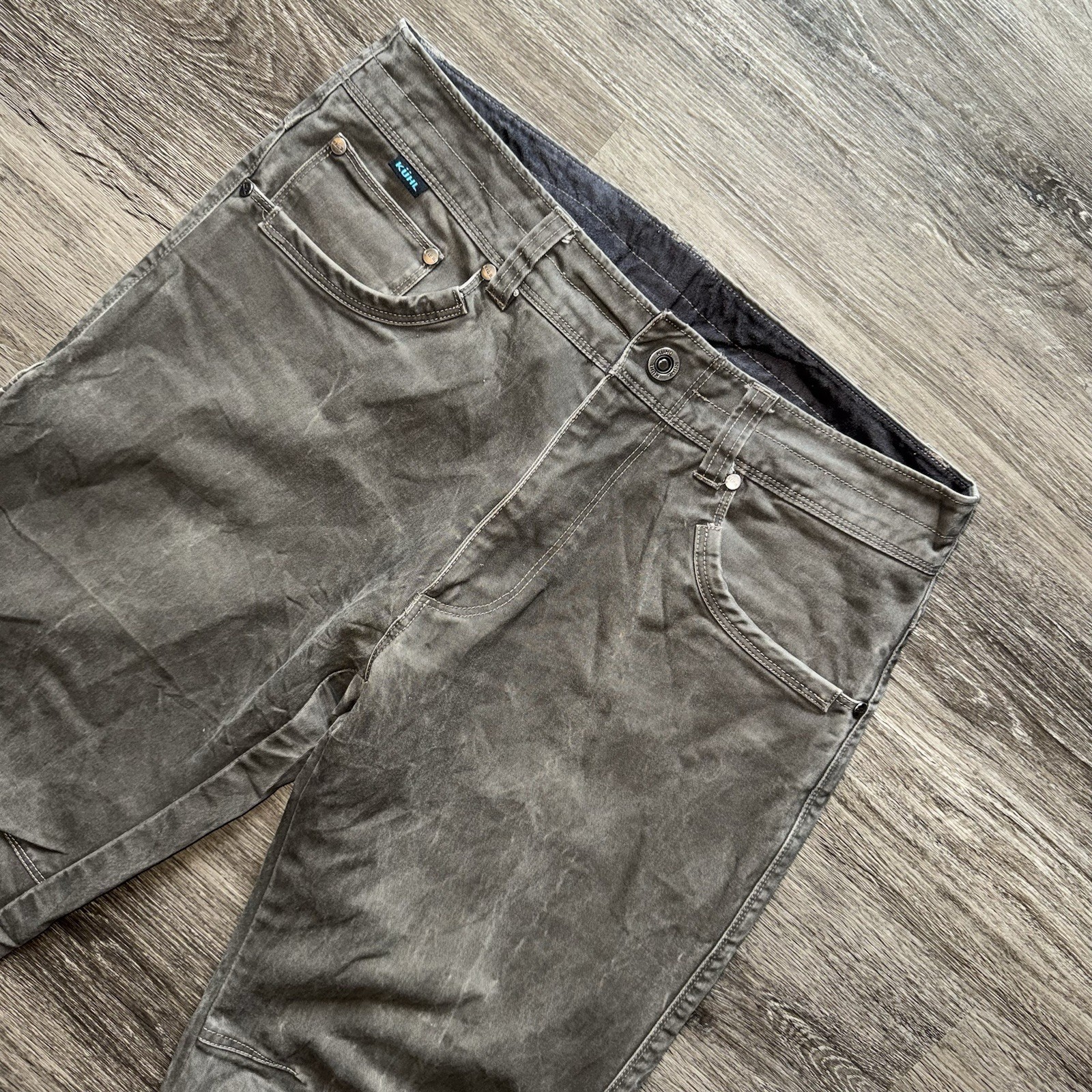Kuhl Men’s Free Rydr 32×32 Gray Forged Iron Vintage Patina Dye Outdoor Hiking