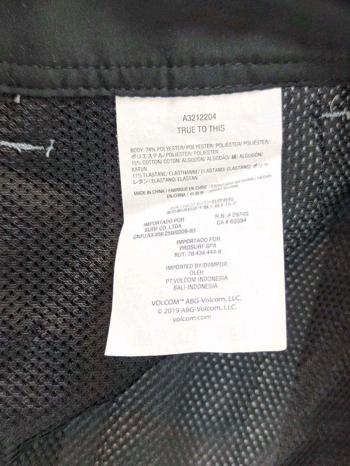 Volcom – True To This Shorts Men’s Size 31 Flat Front Modern Fit Chinos
