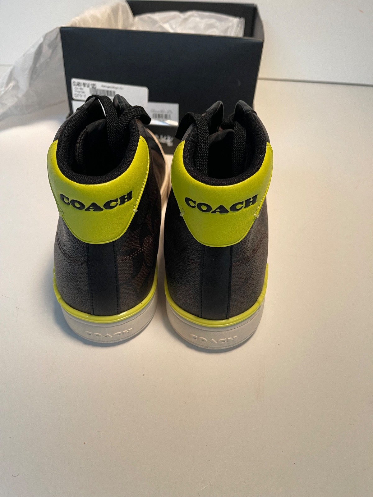 Coach Mens CLIP HIGH TOP SNEAKERS – Size 12D – Rare-Discontinued! NEW w/BOX