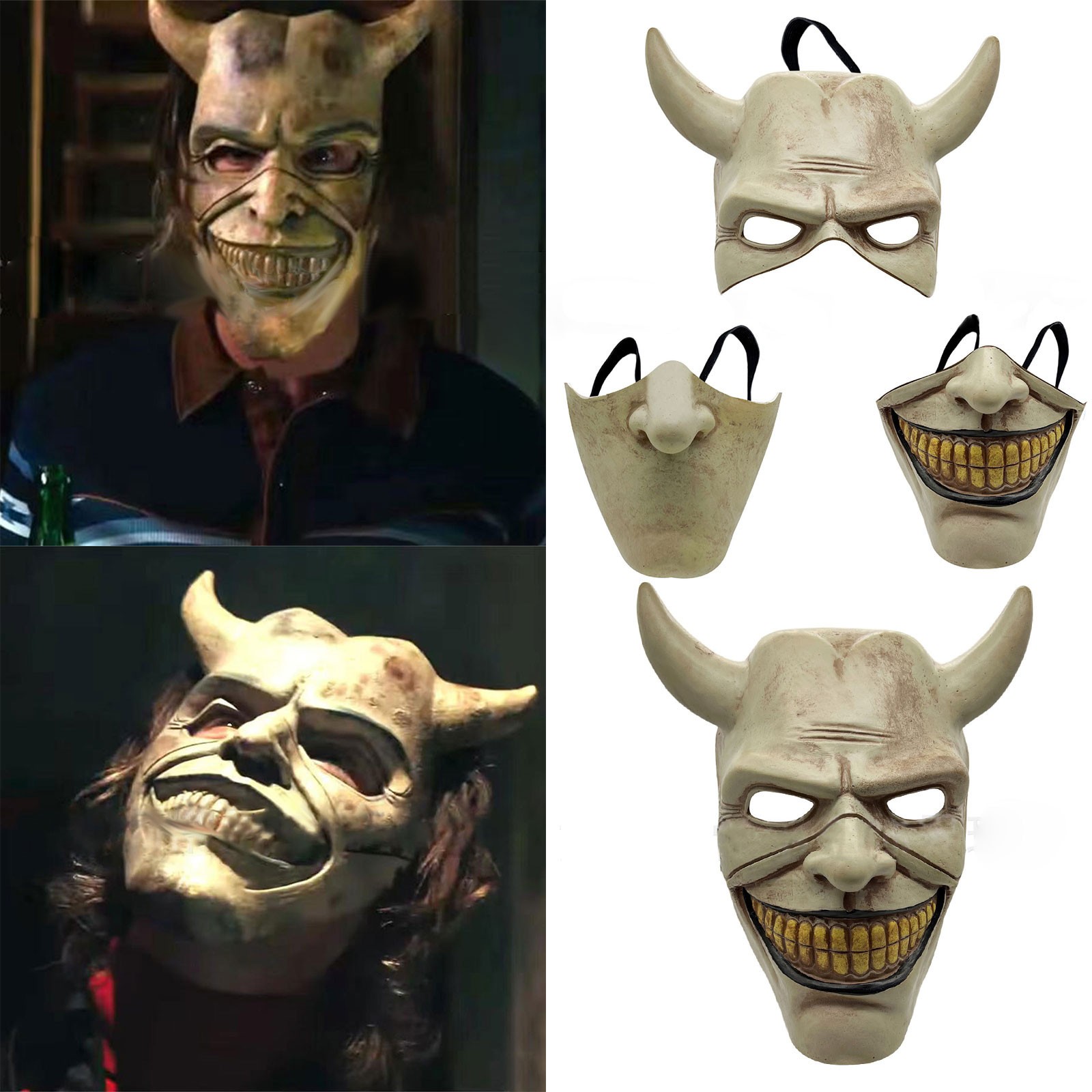 The Black Phone Mask The Grabber Mask Horror Movie Halloween Masks Cosplay Brand
