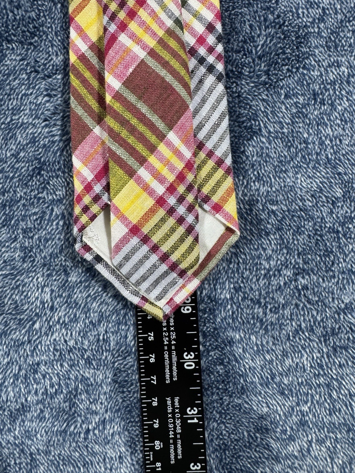 Brooks Brothers Tie Men’s Multi color USA Made Irregular Office 80s 90s