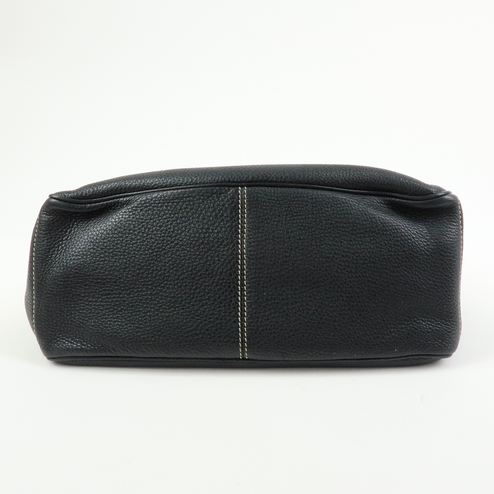 CELINE Leather Boogie Bag Hand Bag Black Authentic Used F/S