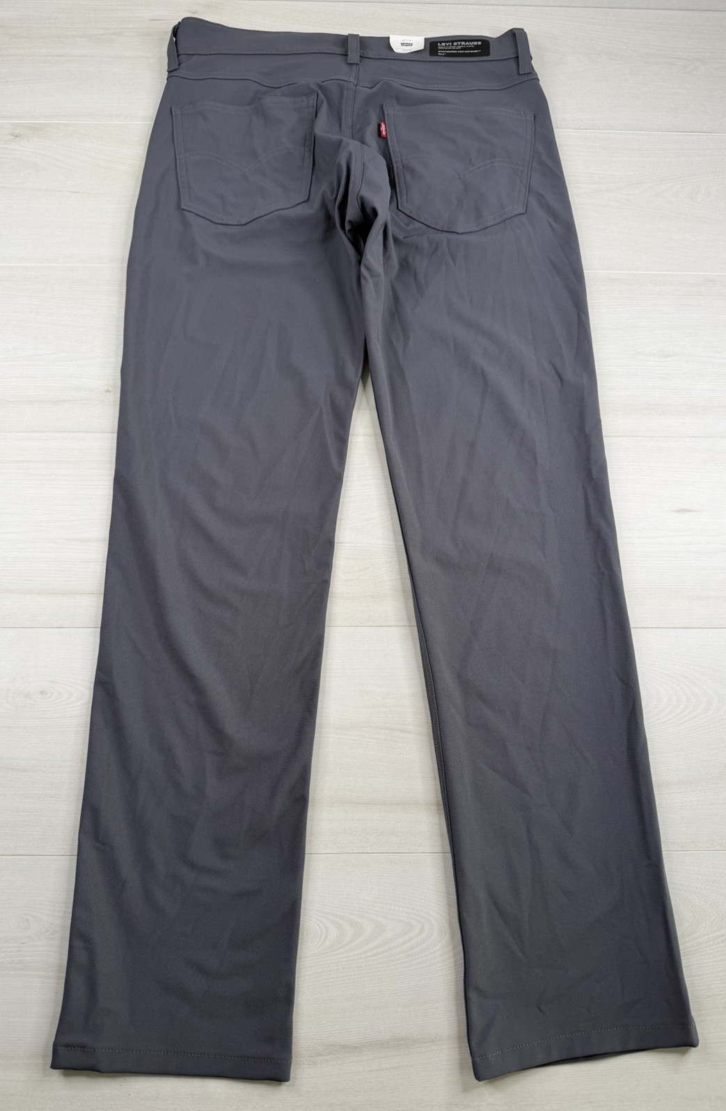 Levis 511 Slim Tech Pants Gray Performance Stretch UPF 50 Quick Dry 32×32 NWT