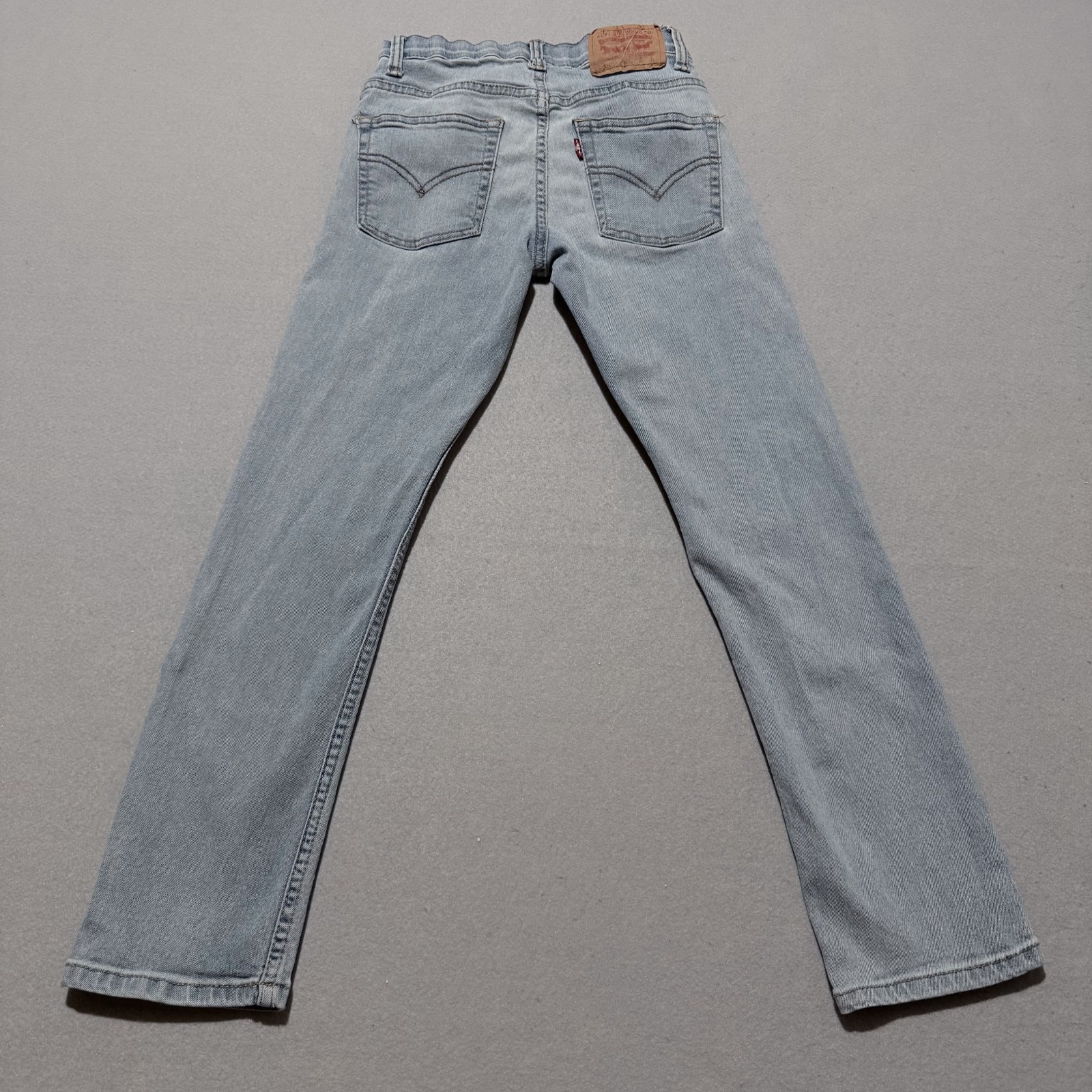 Levi’s 511 Jeans Boys Blue Denim Stretch Slim Fit Low Rise Pockets Zip Fly – 10