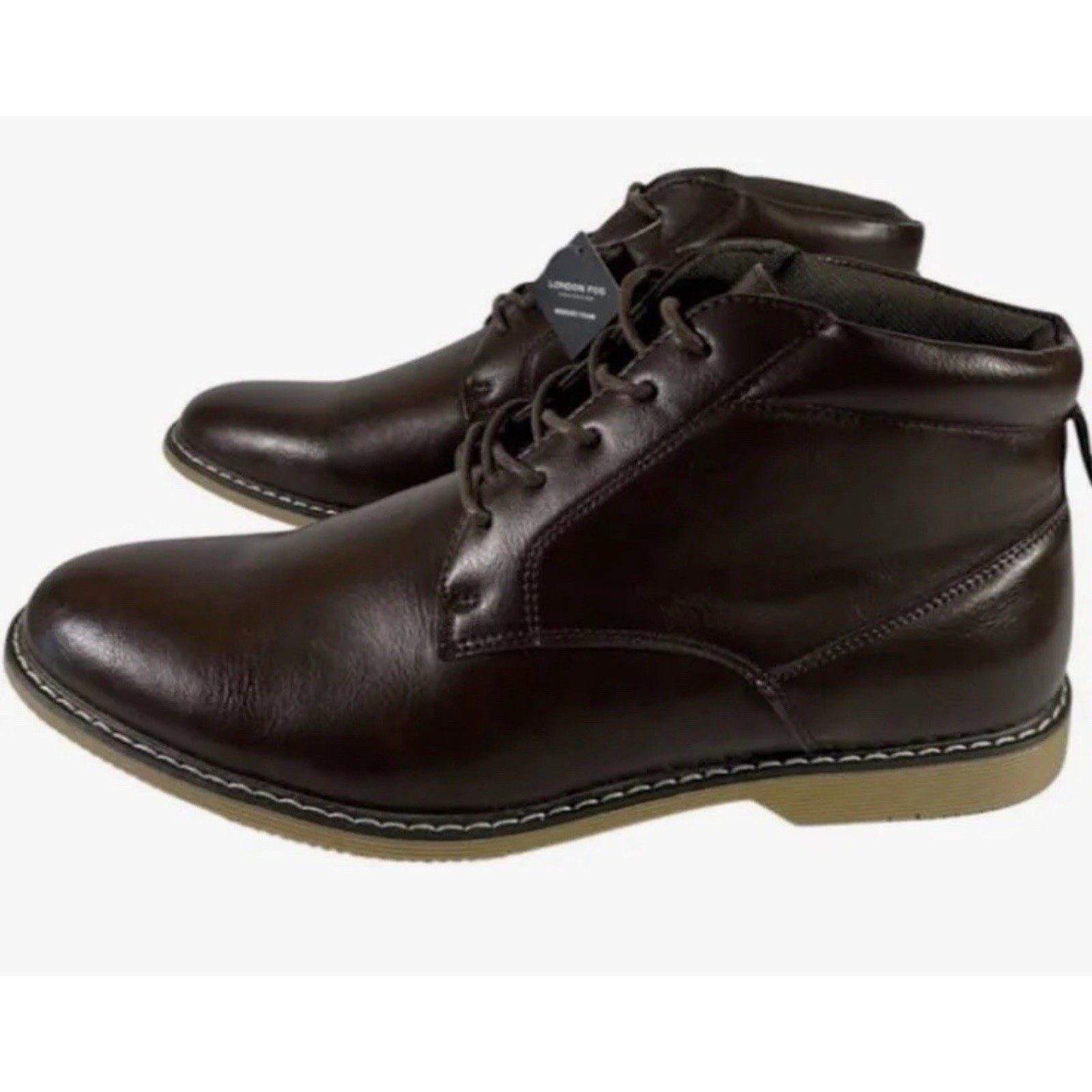 LONDON FOG Brown Tyler Chukka Boots Men’s Memory Foam – NIB NEW – Various Sizes