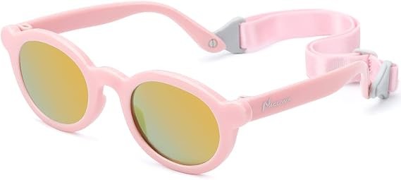 Baby Sunglasses 100% UV Proof Sunglasses Protection Baby,Toddler, 0-2 Years Pink