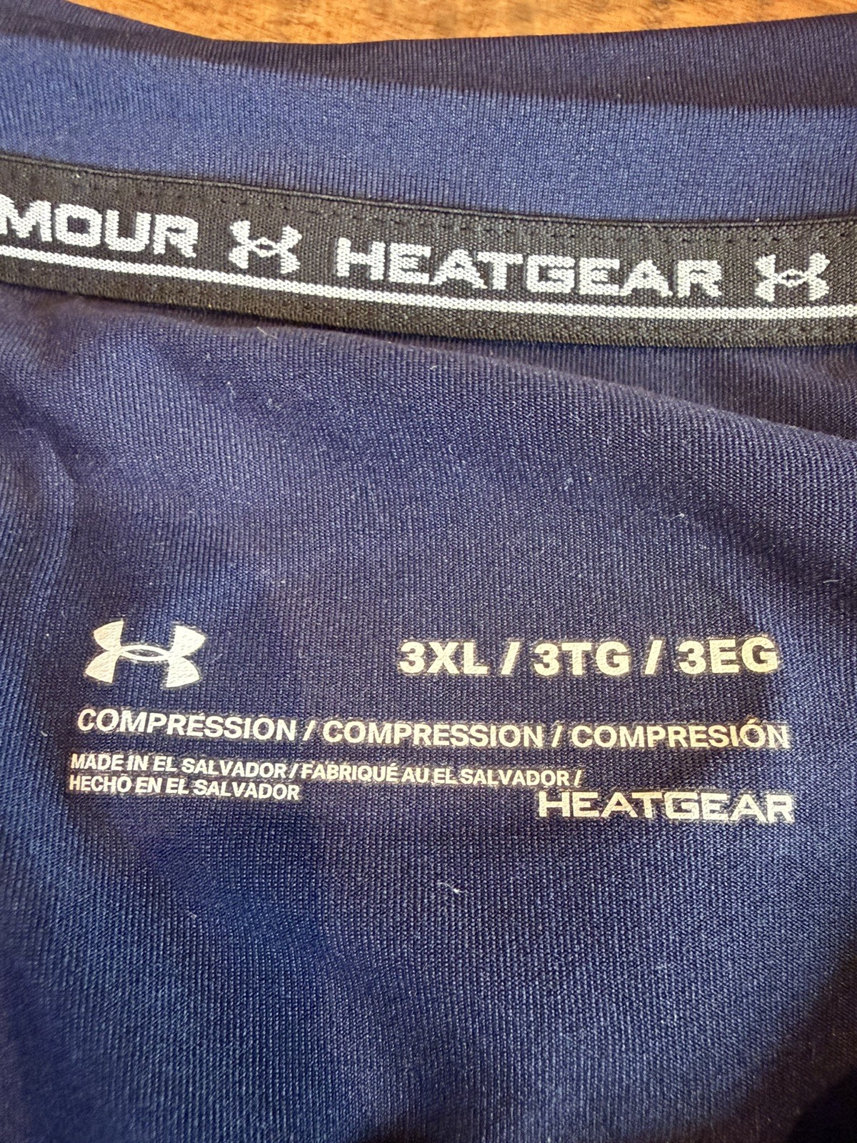 Under Armour – Heatgear 3XL Compression Gear – Lot Of 3 Shirts – all Navy Blue
