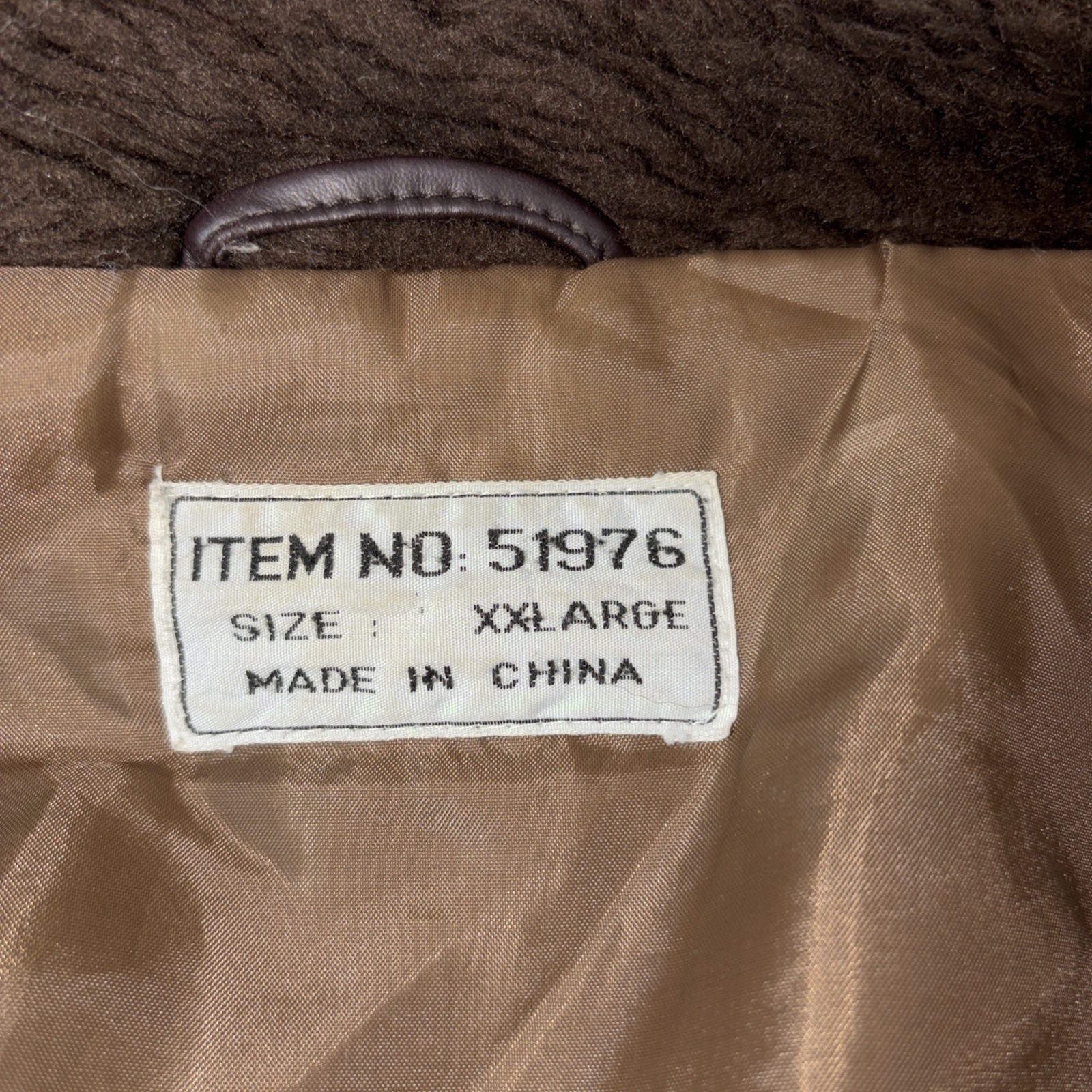Vintage pu leather g1 bomber jacket XXL Faux Fur Collar Flapper Pockets zipper