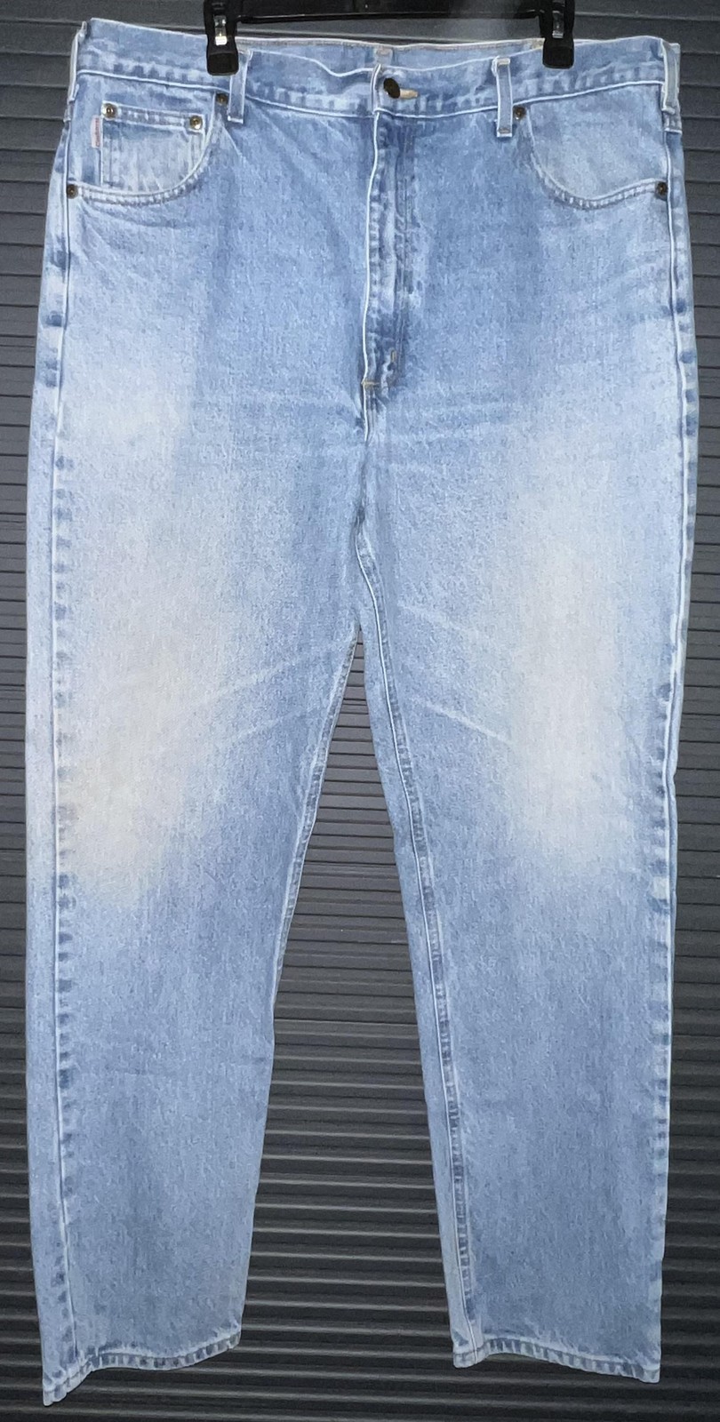 Carhartt Jeans Mens 40×34 Blue Traditional Fit Straight Stonewash Denim Pants