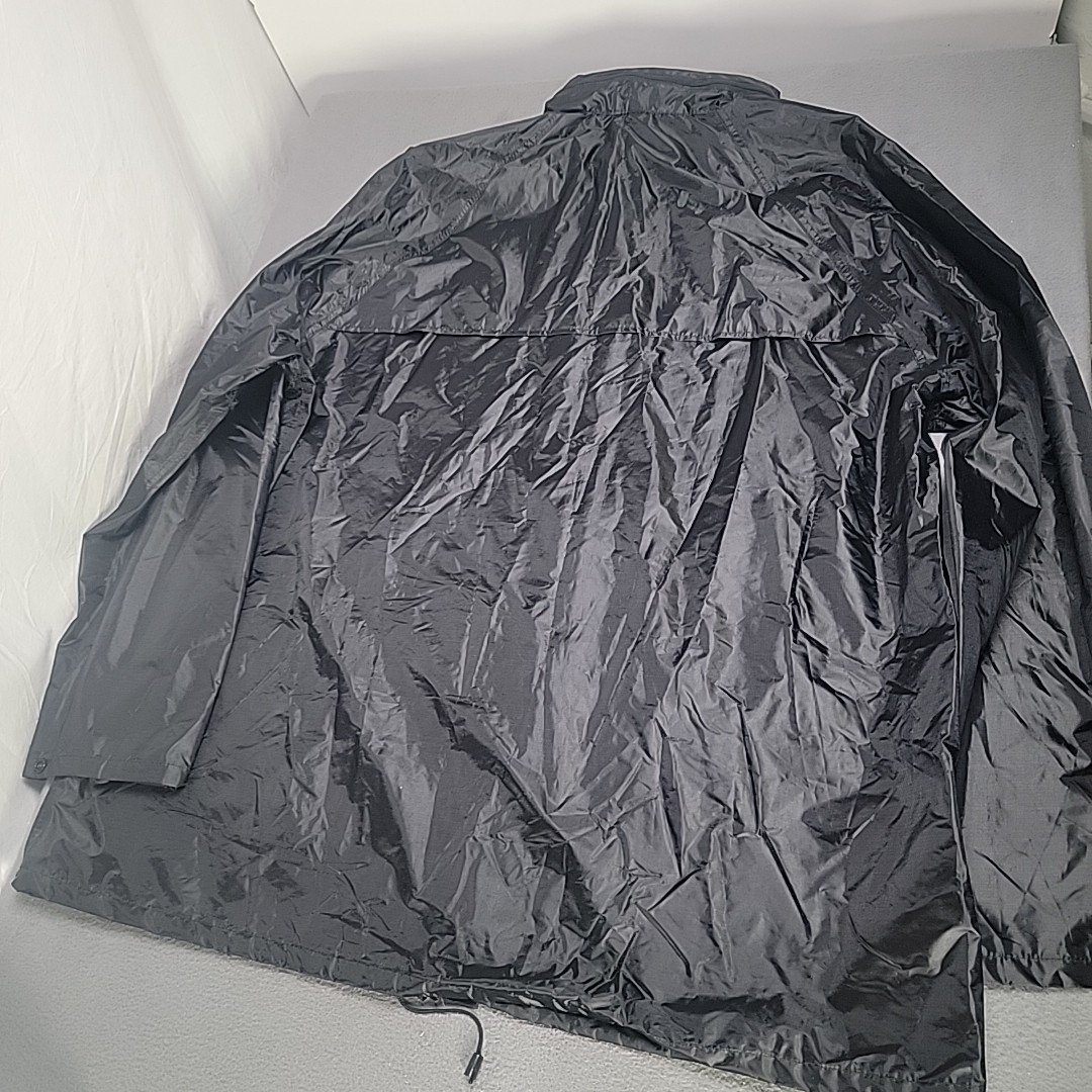 Mil-Tec Sturm Handels GmbH Rain Jacket Black Waterproof Hood In Collar (XL) NWT