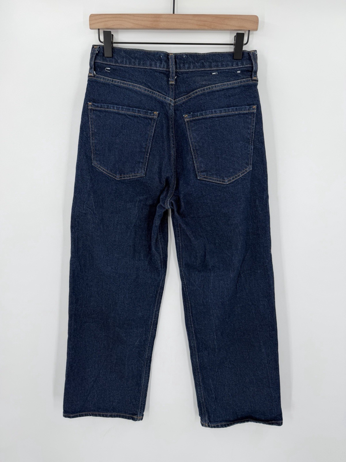 Agolde Ren High Rise Wide Leg Jeans Women’s 27 Blue Denim Stretch A200C-1854