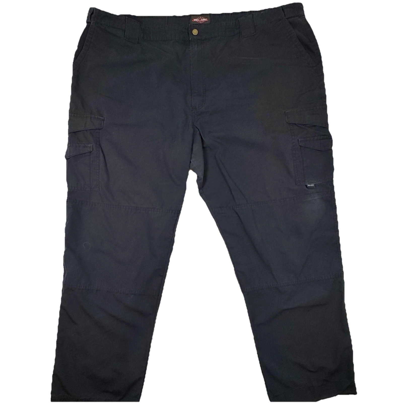 TRU-SPEC Pants Mens 54×32 Black Cargo Tactical Canvas Workwear Utility Pockets