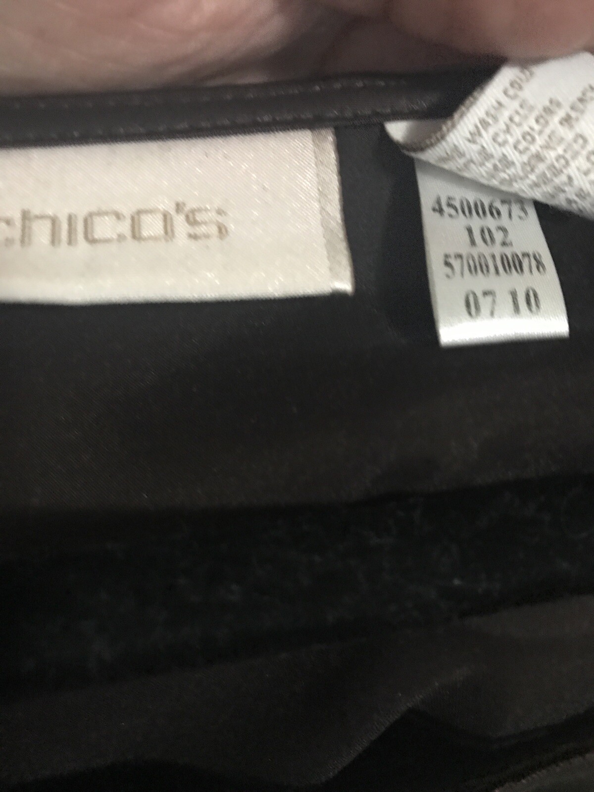 Chico’s Women’s Long Sleeve Brown Silky- Look Polyester Spandex Top Size 2