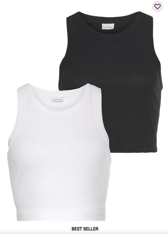 2 pk crop tank tops