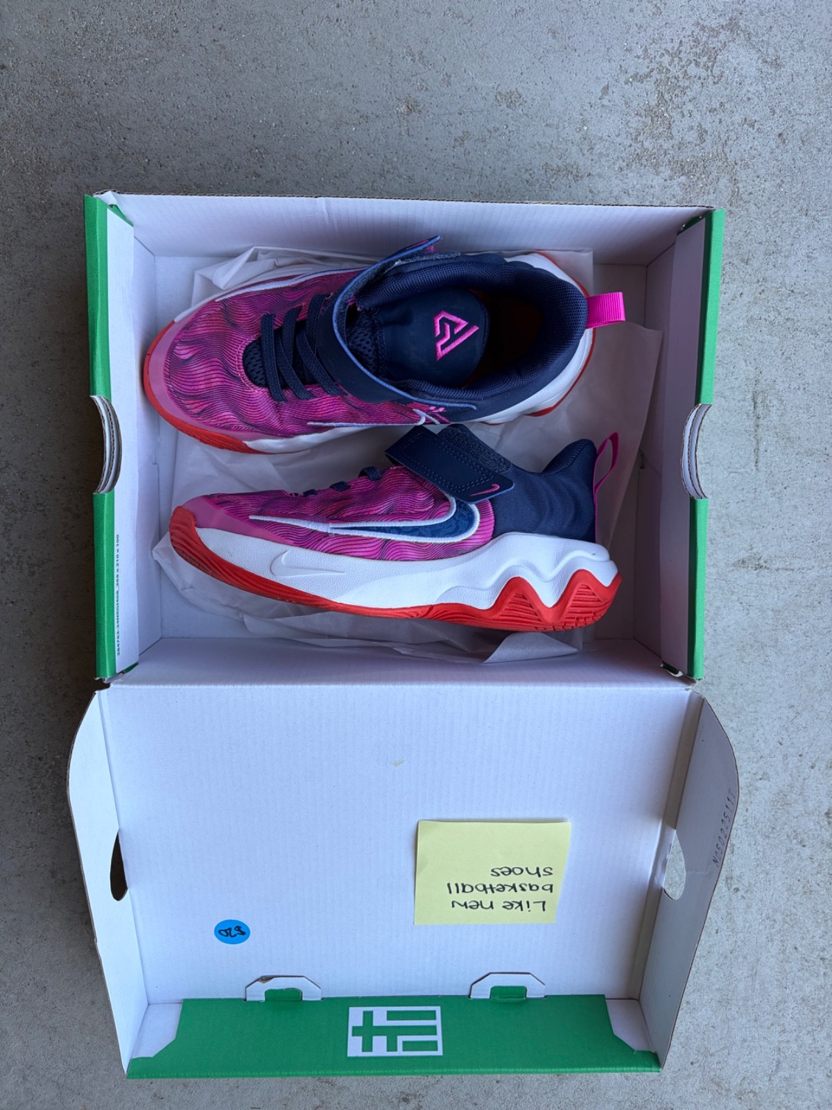 GIANNIS IMMORTALITY 4 SE Red picante Girls 1Y basketball shoes, in original box