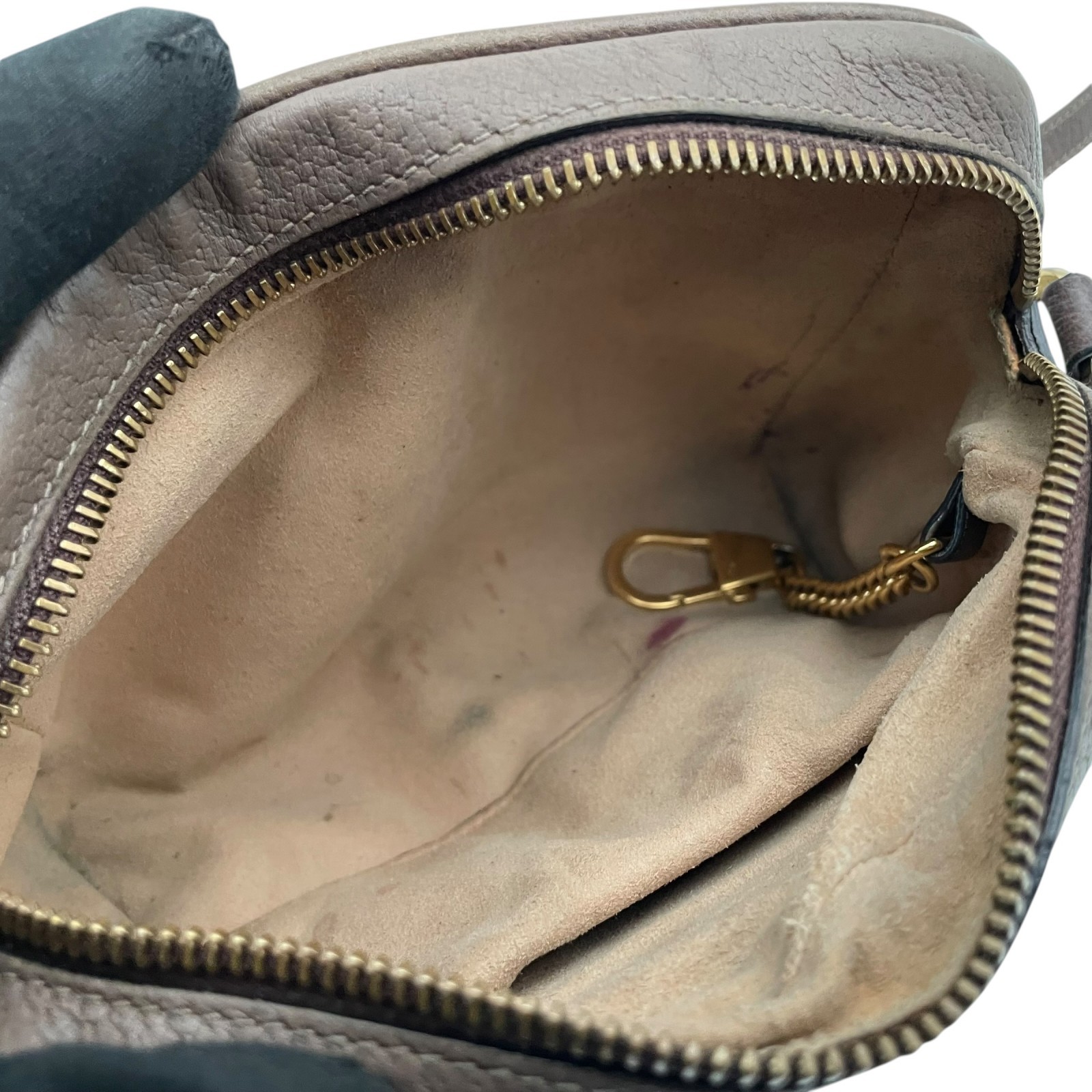 Authentic GUCCI Ophidia GG Supreme Shoulder Bag PVC Leather Beige Brown Web