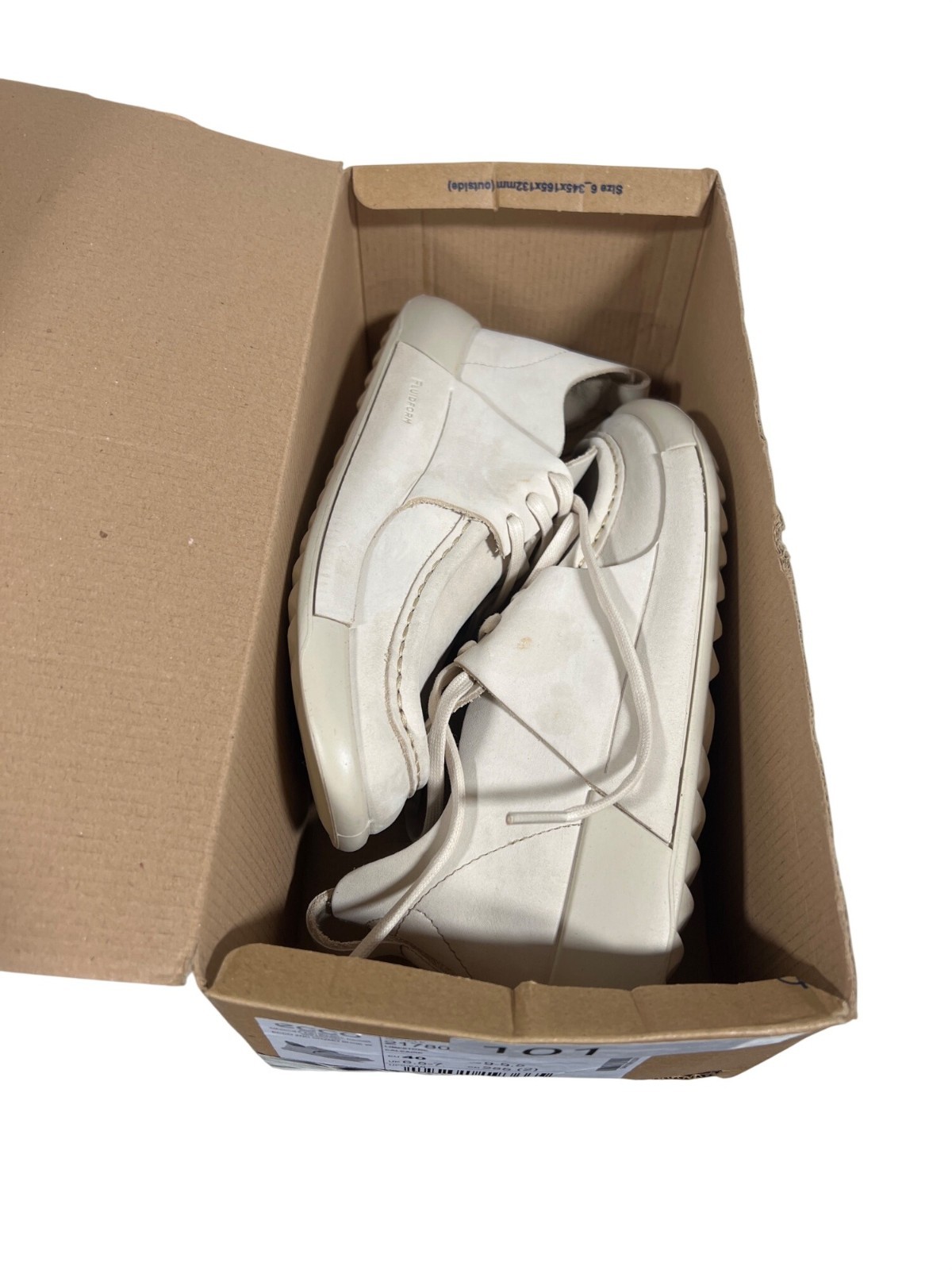 Ecco 2ND Cozmo Men’s Sneakers Nubuck Moc-toe Size 40 US 9 Leather Beige