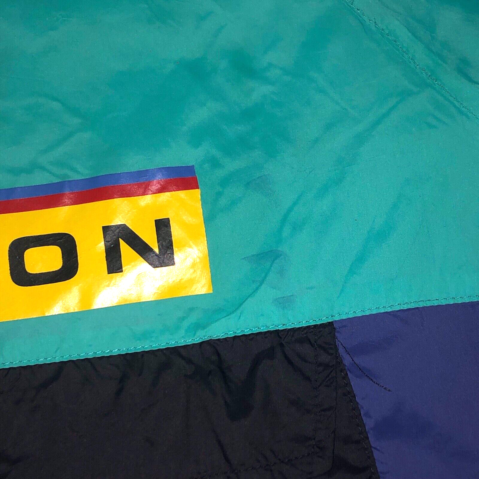 Vintage 90s DOPE SPORT WINDBREAKER JACKET Color Block Rap Hip Hop Skate 1990s M