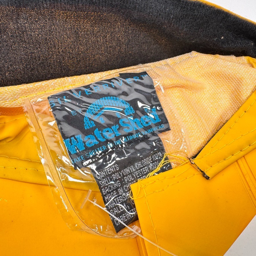 WaterShed SilverRiver PVC Coated Polyester Large Yellow Rain Jacket NEW
