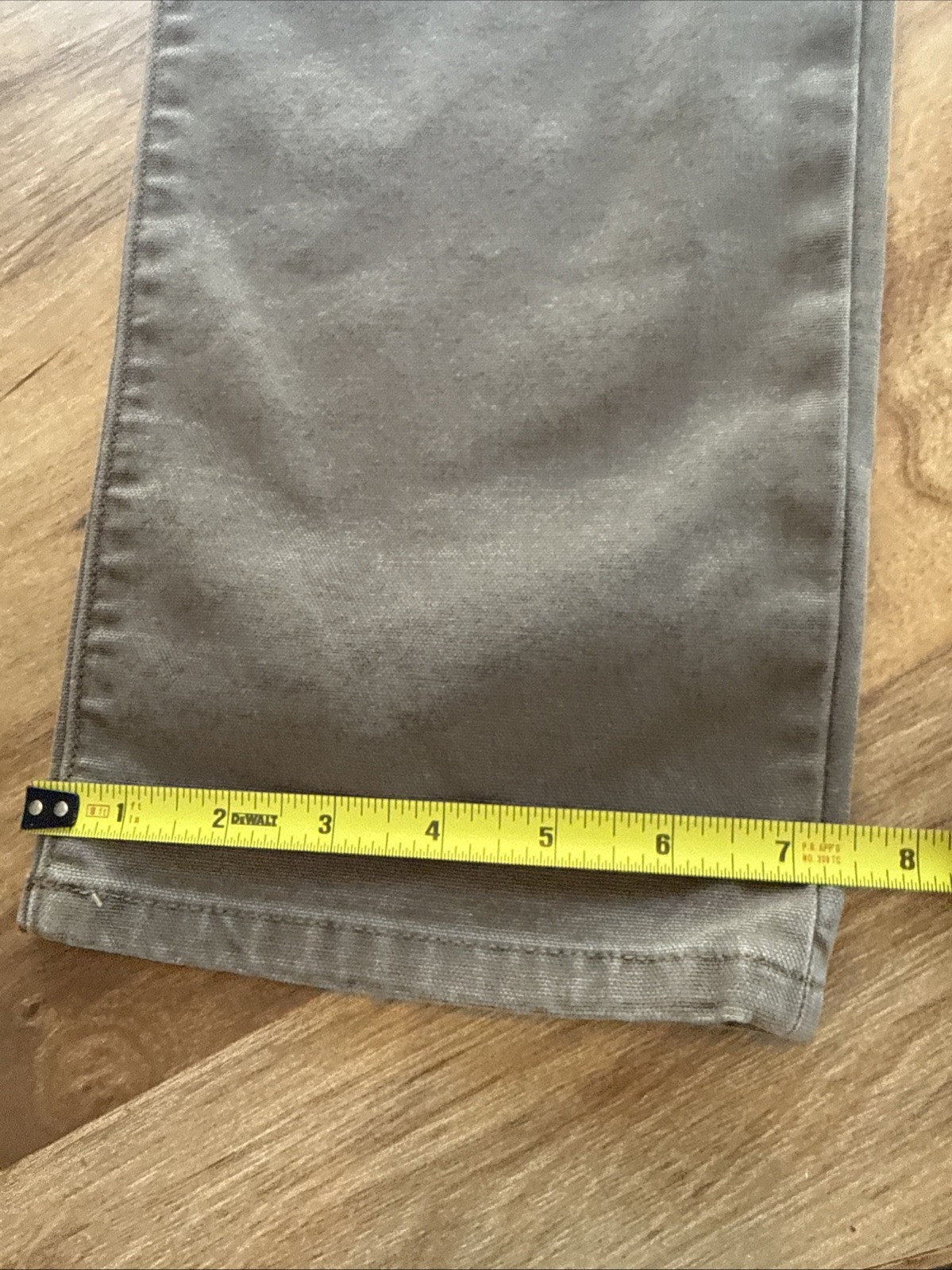 Proof Rover Double Knee Work Pant Mens 33×32 Athletic Taper Fit Beige Huckberry
