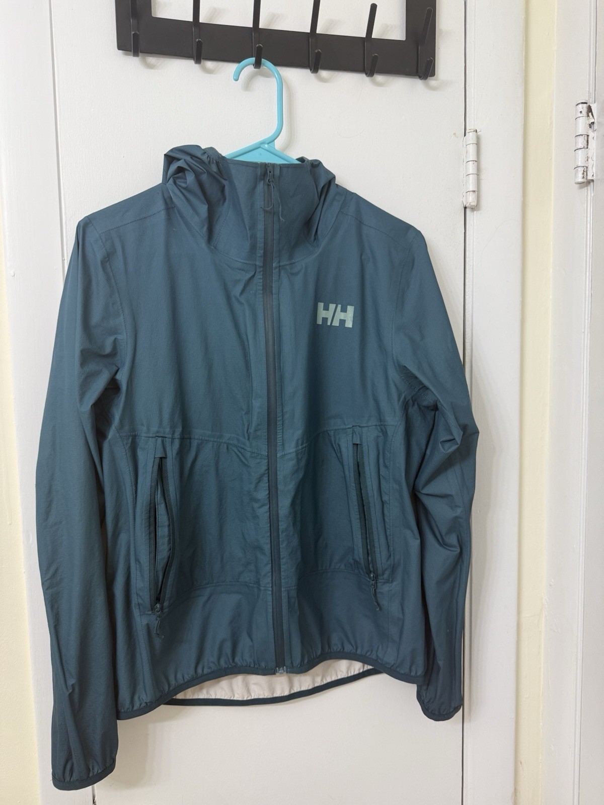 Helly Hansen Women’s Blue Hooded Full Zip Nylon Jacket XS/TP